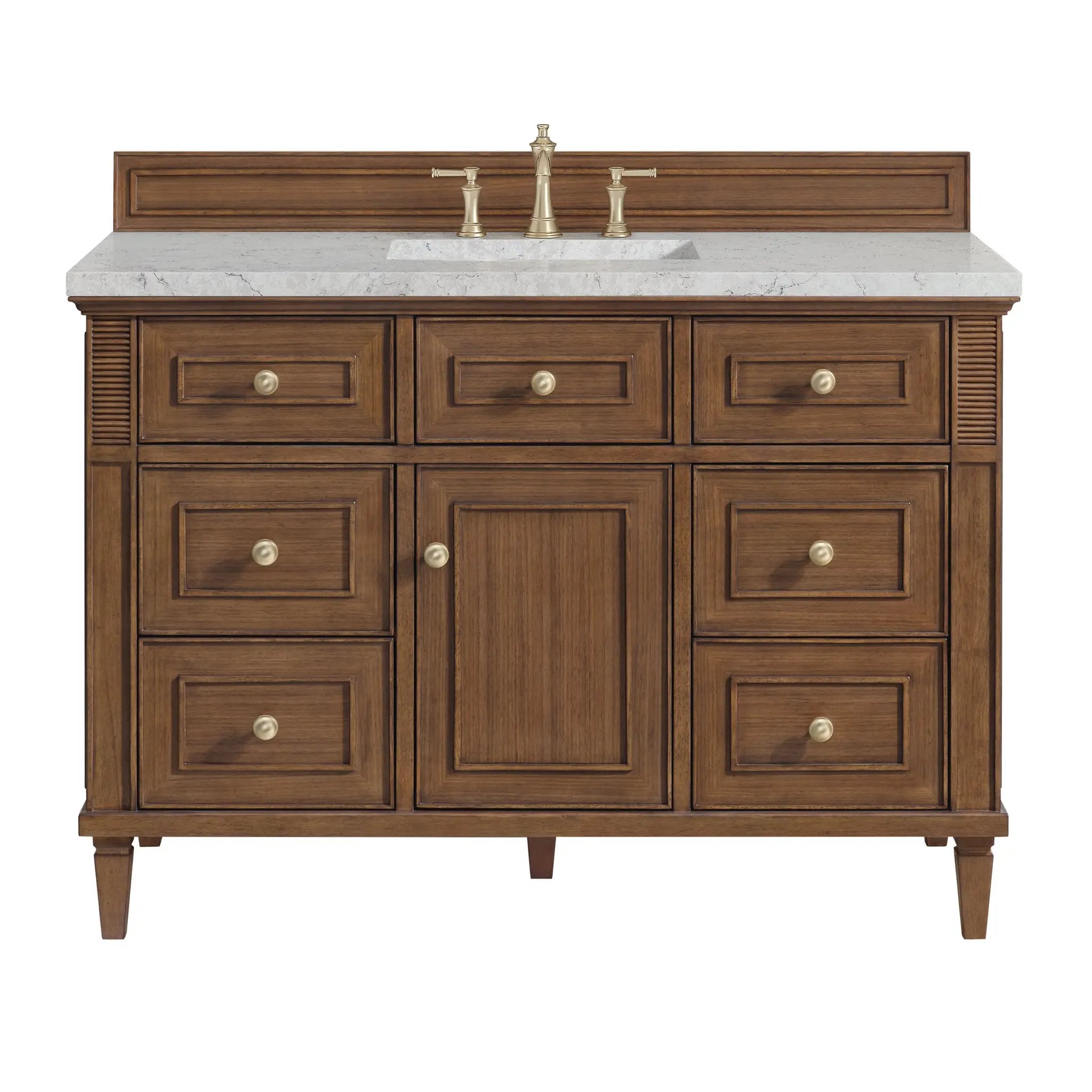 James Martin Lorelai 48" Single Vanity Set - Mid-Century Walnut by James Martin Vanities