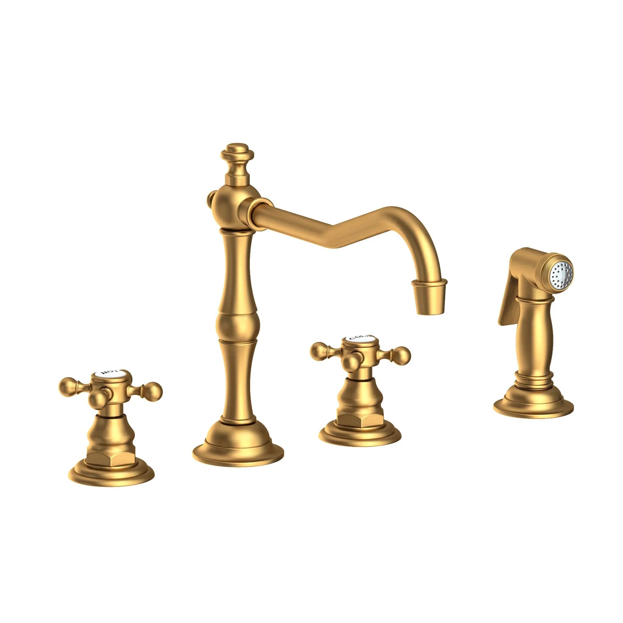Newport Brass Chesterfield Kitchen Faucet with Side Spray by Newport Brass