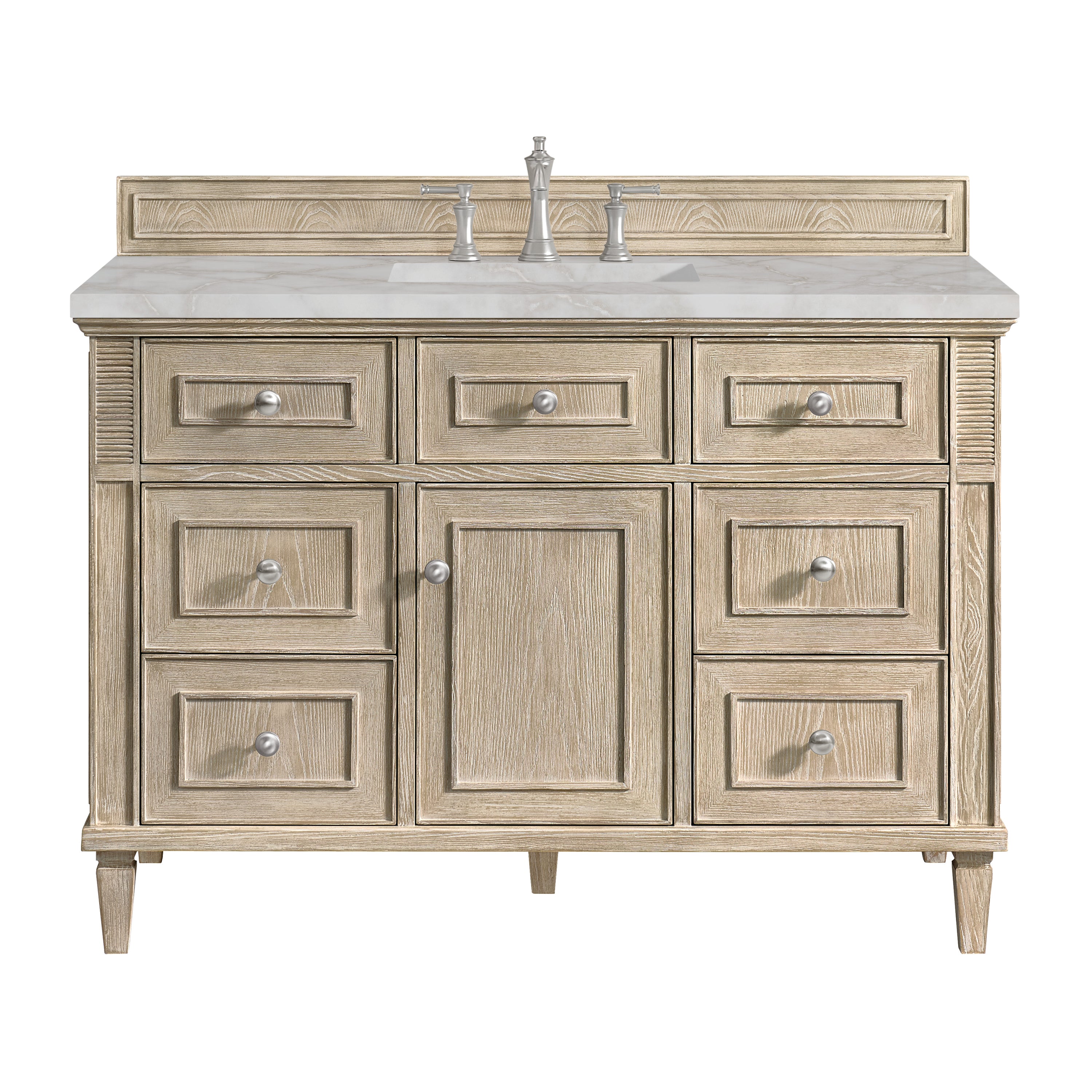 James Martin Vanities Lorelai 48" Single Vanity - Whitewashed Oak