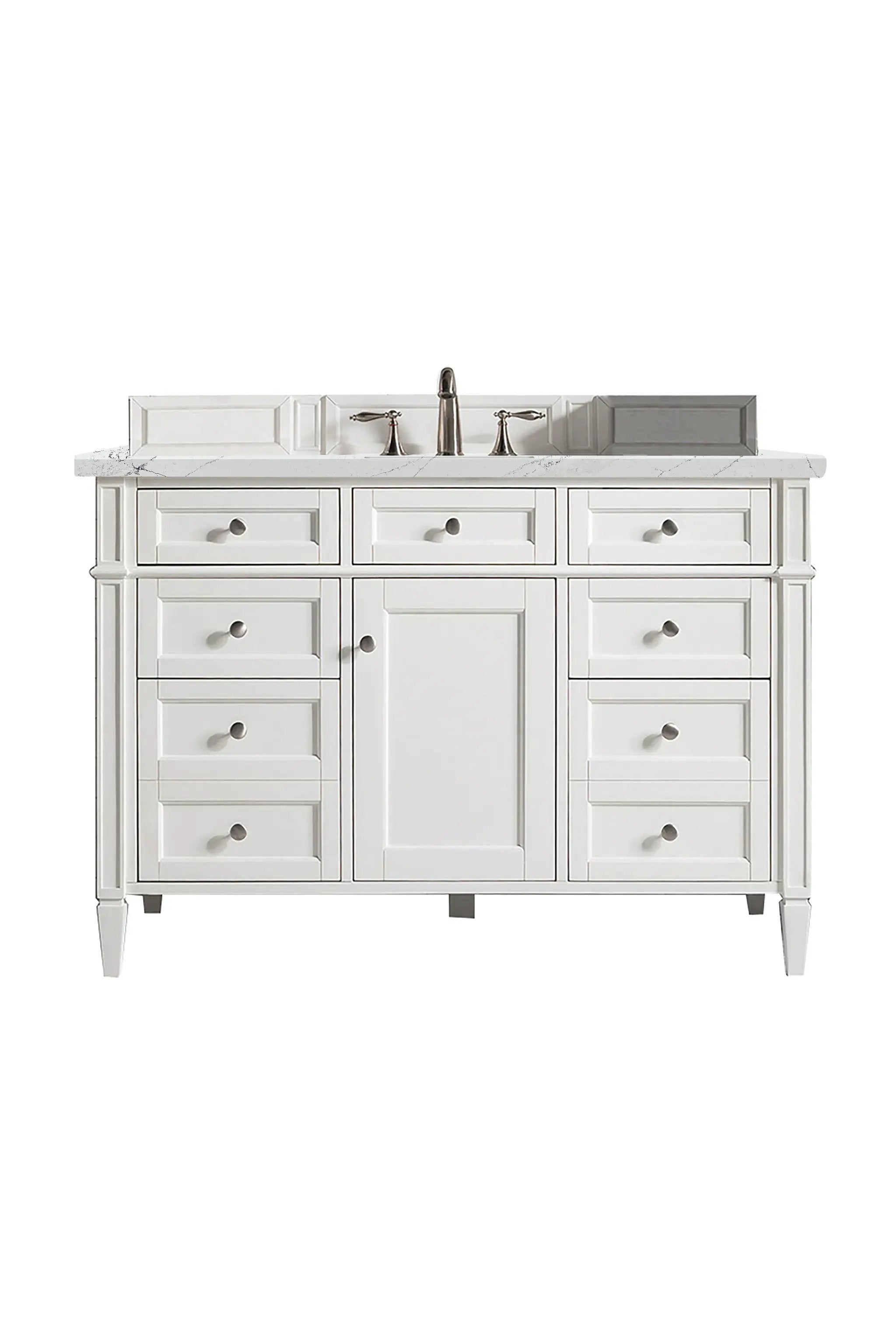 James Martin Brittany 48" Single Vanity Set - Bright White by James Martin Vanities