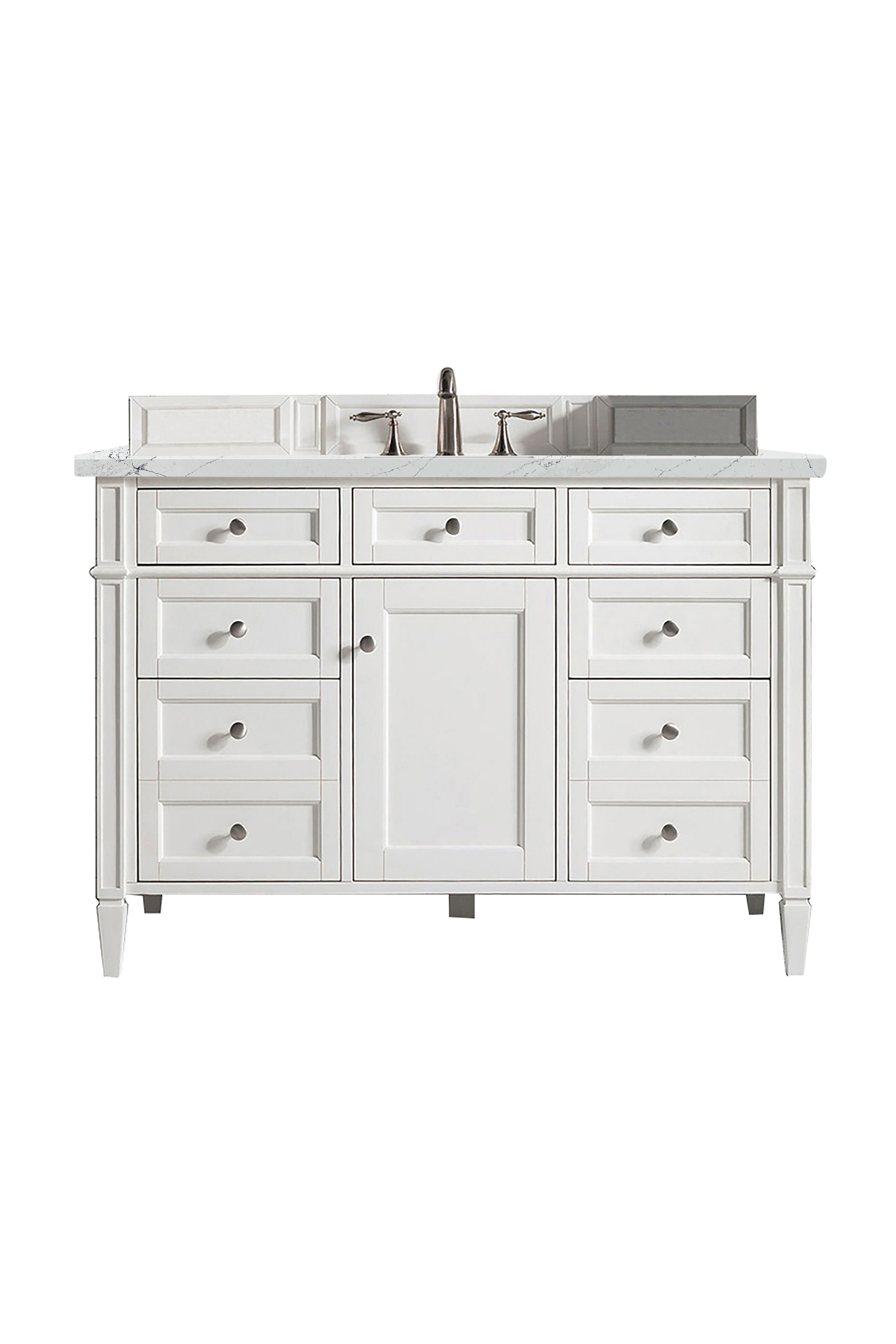 James Martin Vanities Brittany 48" Single Vanity - Bright White