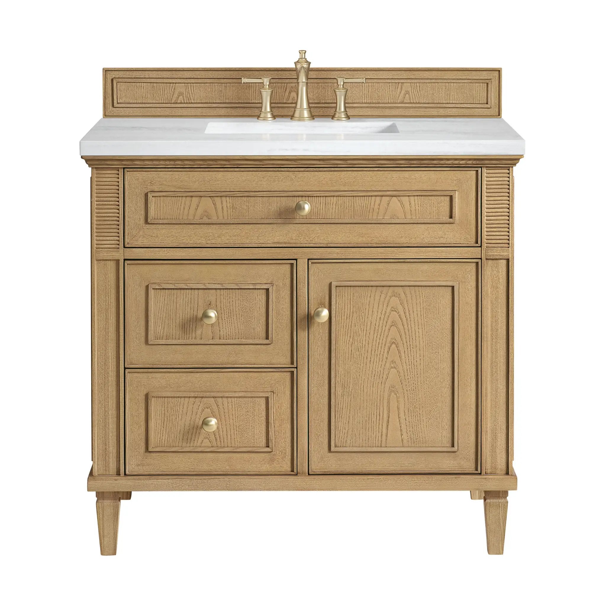 James Martin Lorelai 36" Single Vanity Set - Light Natural Oak by James Martin Vanities