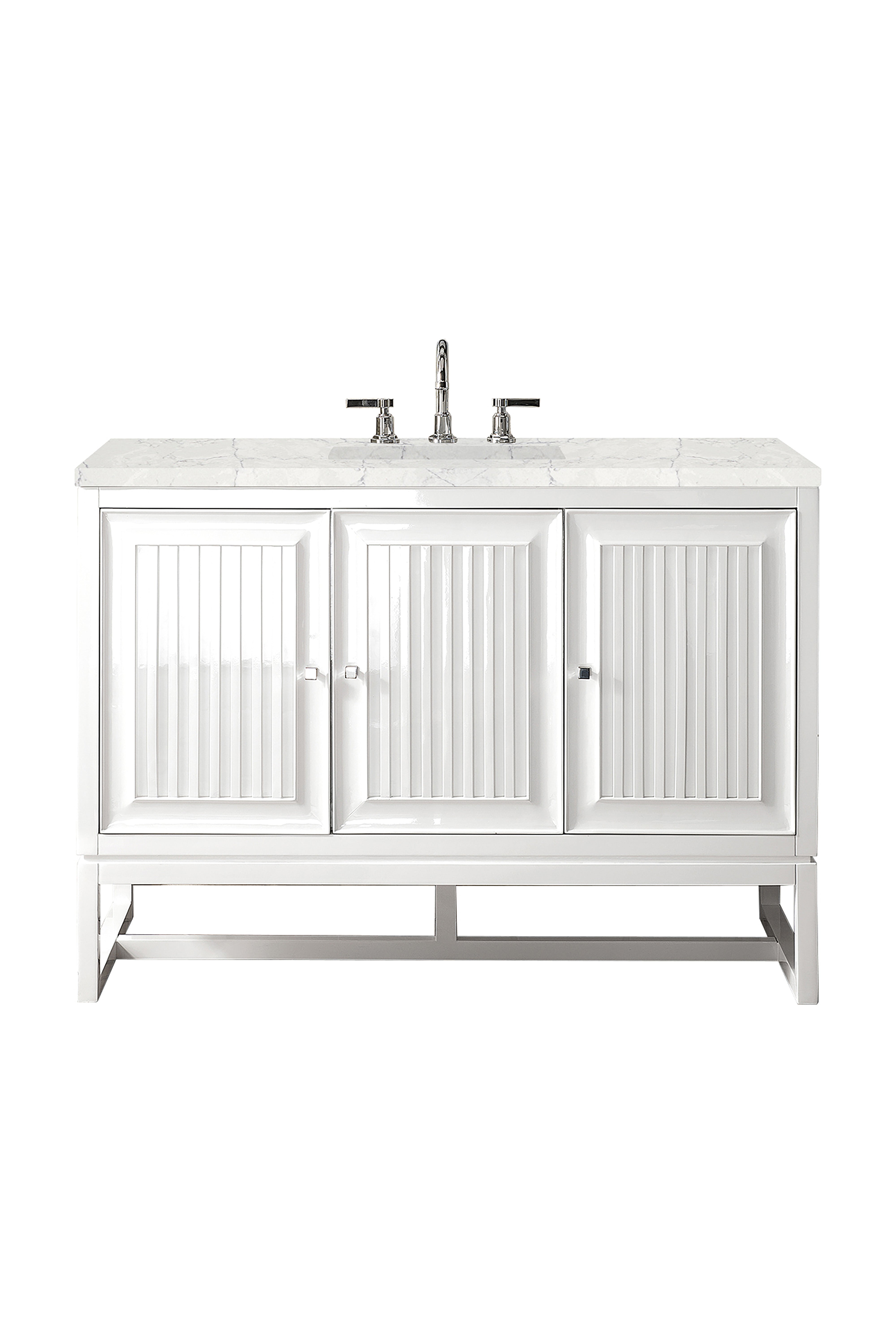 James Martin Vanities Athens 48" Single Vanity - Glossy White