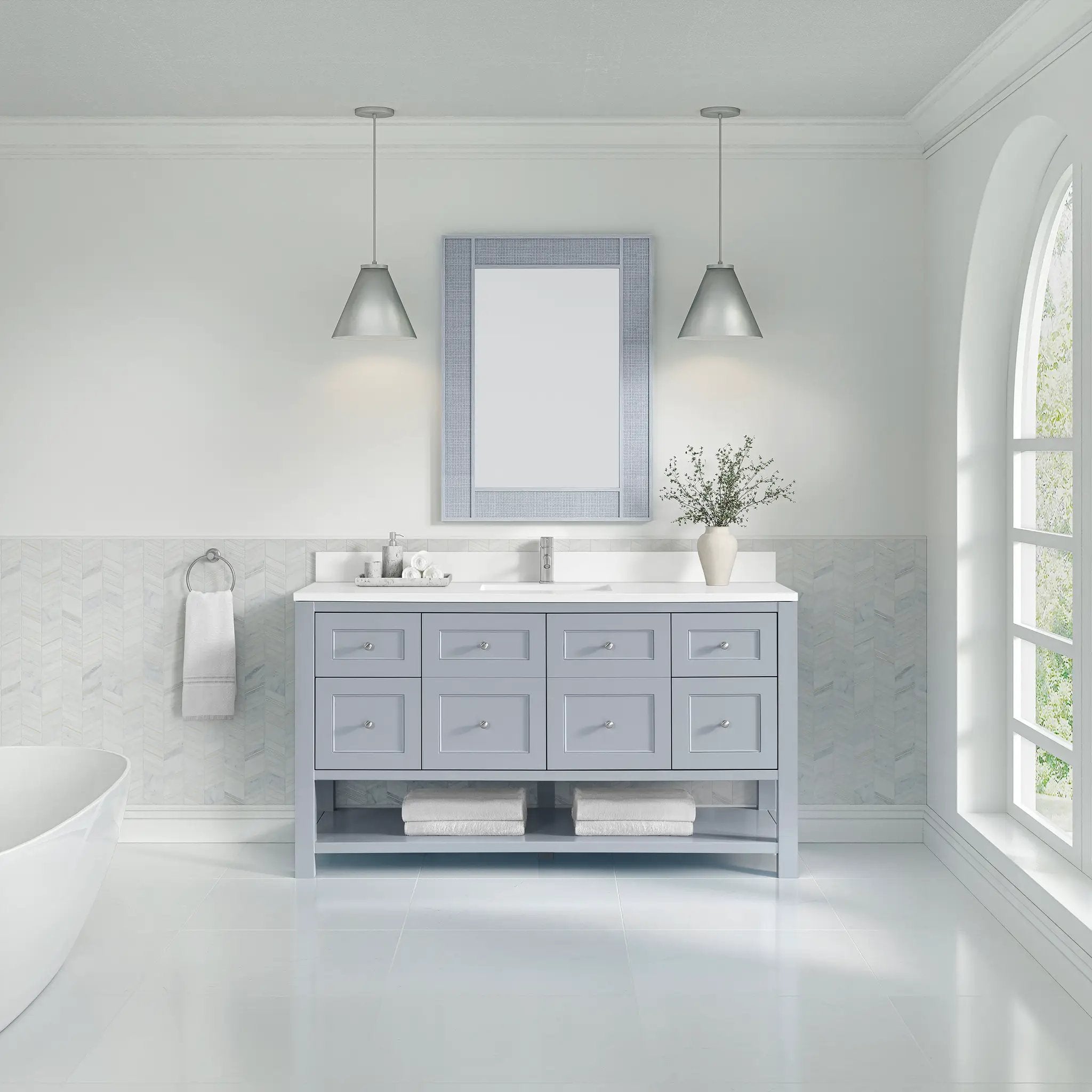 serenity blue vanity