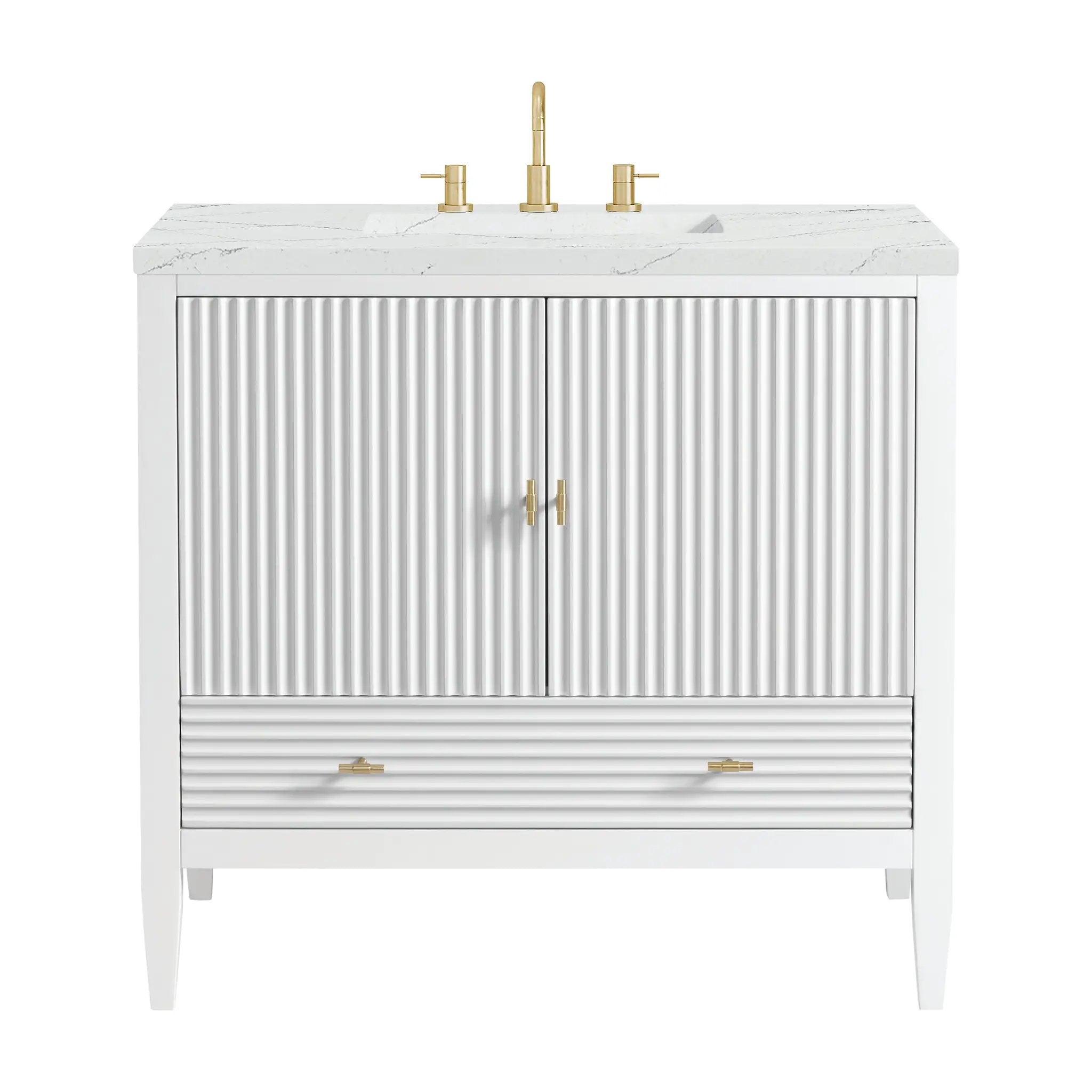 James Martin Myrrin 36" Vanity Set - Bright White by James Martin Vanities
