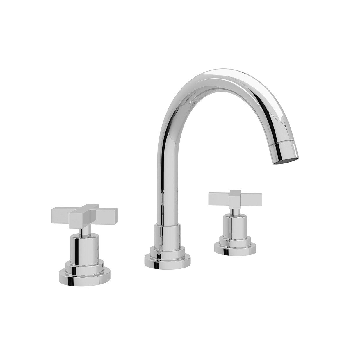 polished chrome bathroom faucet