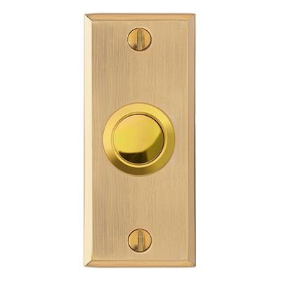 brushed brass bell push