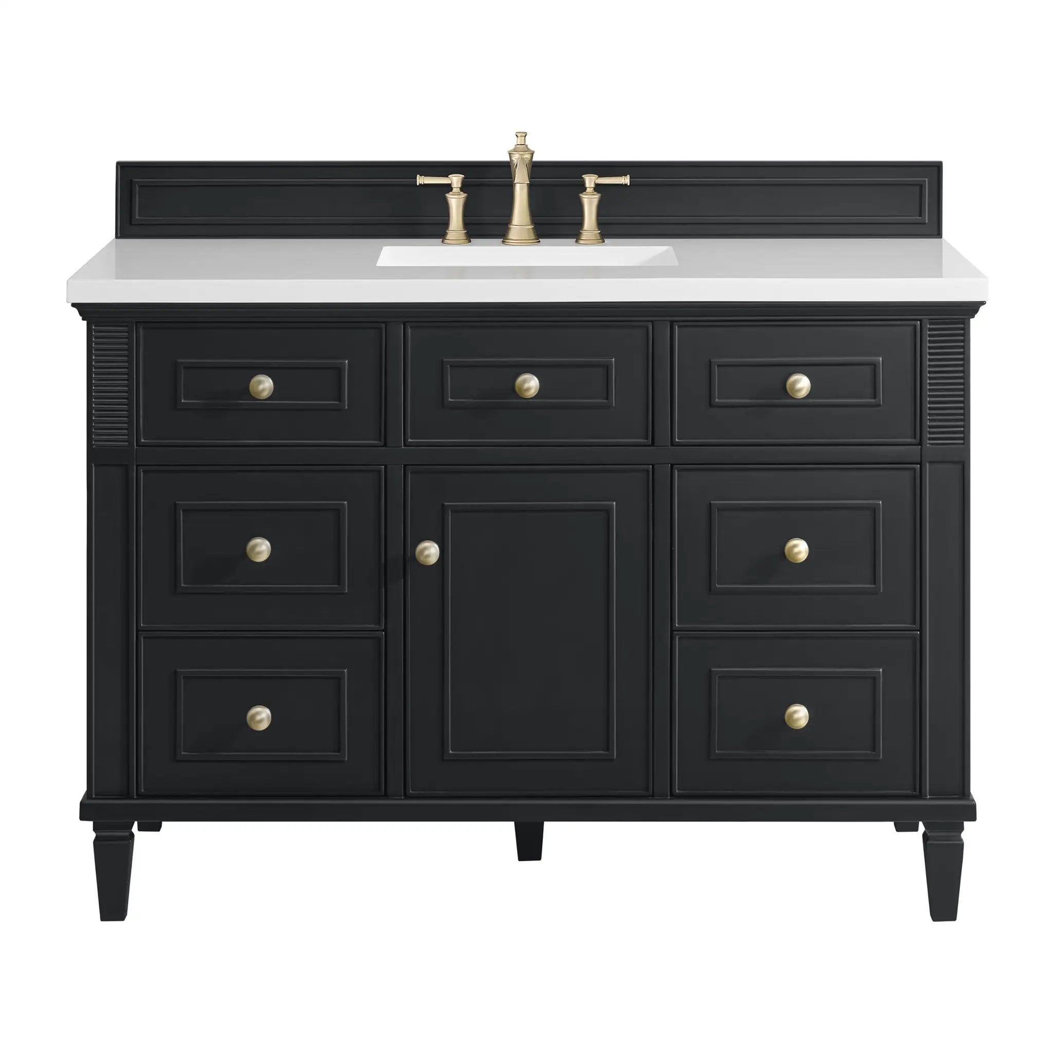 James Martin Lorelai 48" Single Vanity Set - Black Onyx by James Martin Vanities