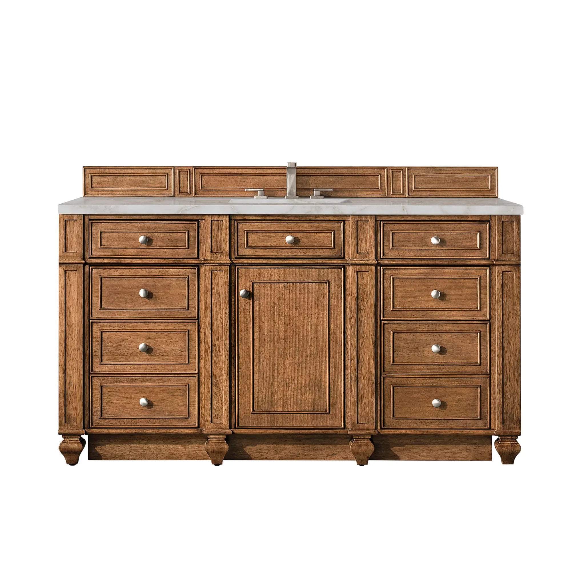 James Martin Bristol 60" Single Vanity Set - Saddle Brown by James Martin Vanities