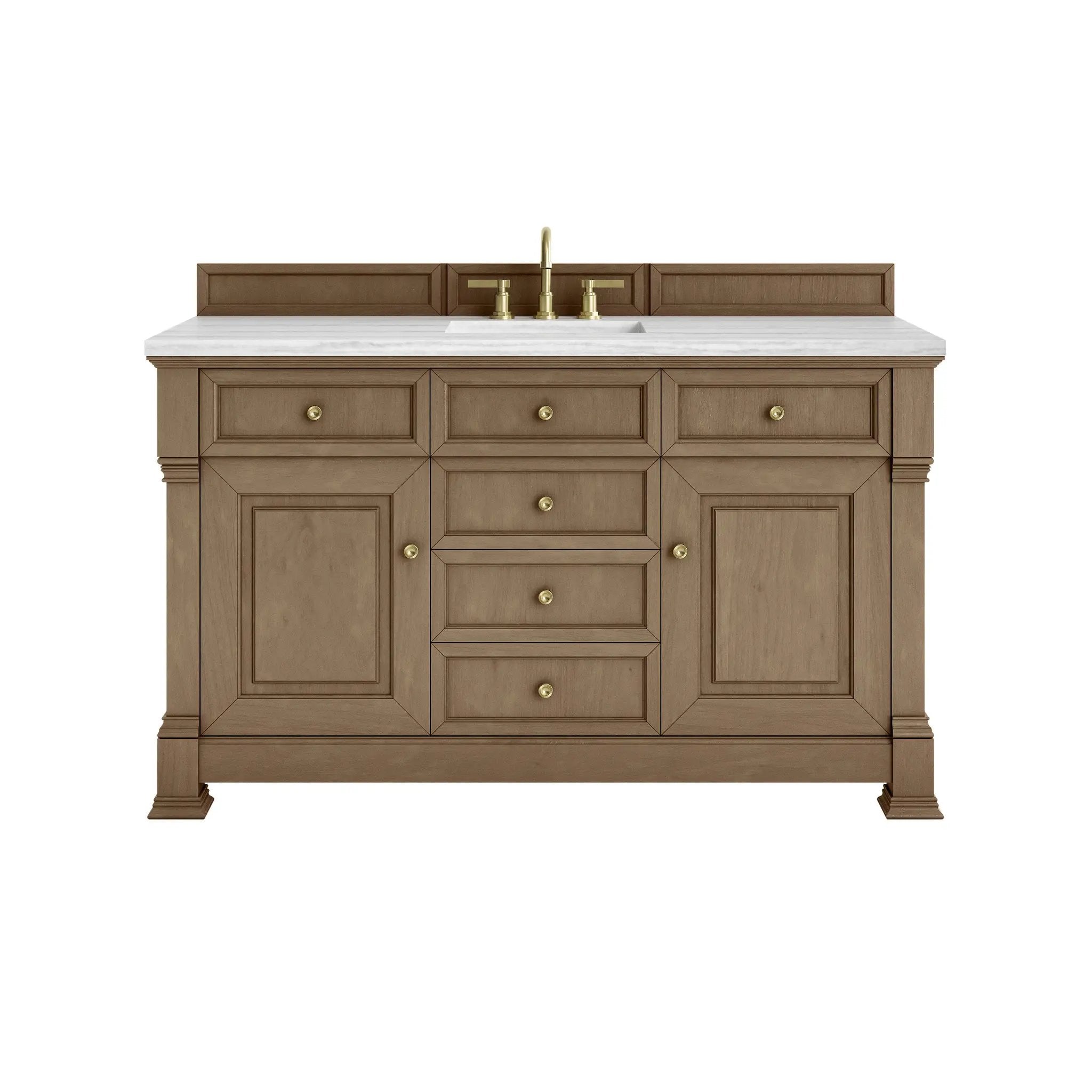 James Martin Brookfield 60" Single Vanity Set - Pecan by James Martin Vanities