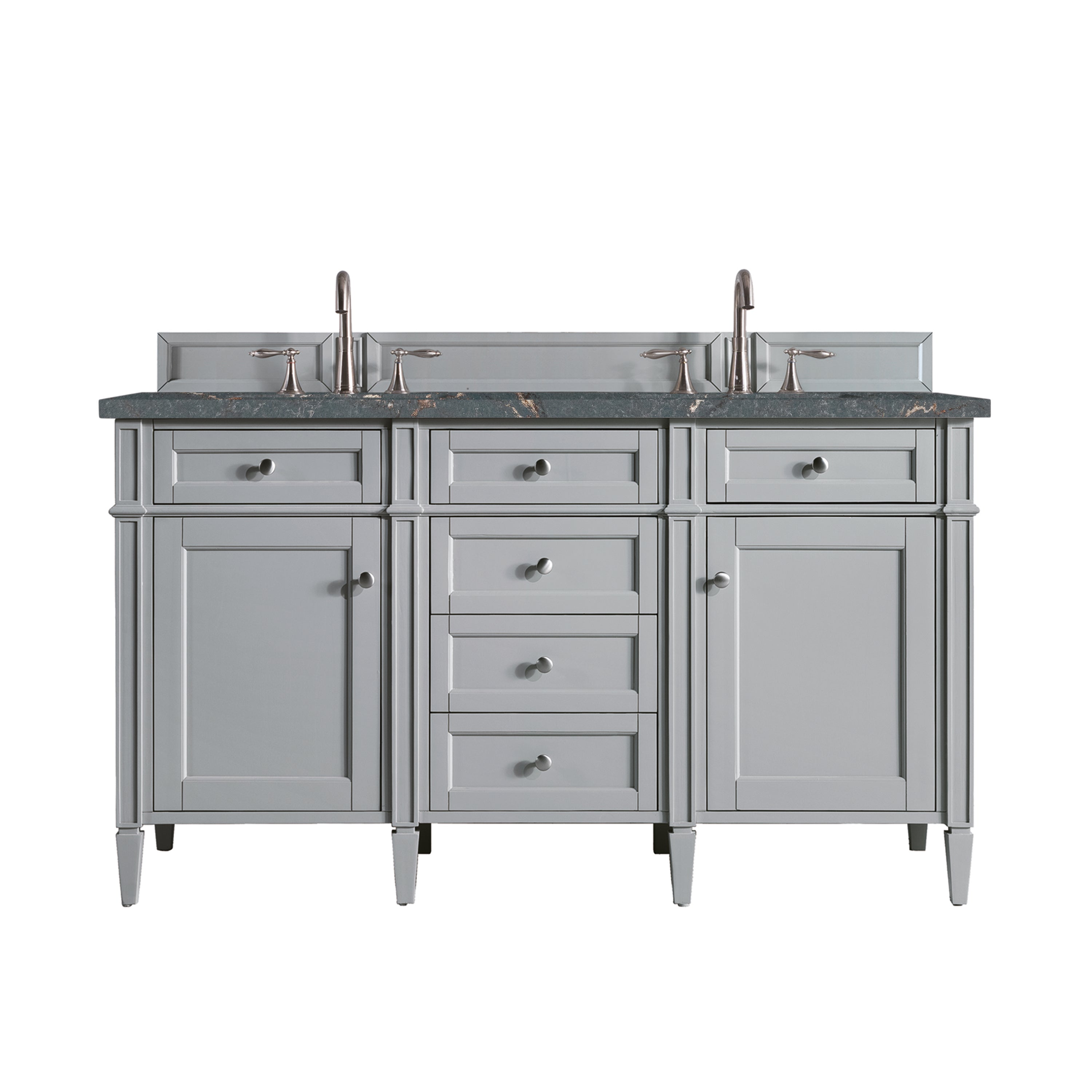 James Martin Vanities Brittany 60" Double Vanity - Urban Gray