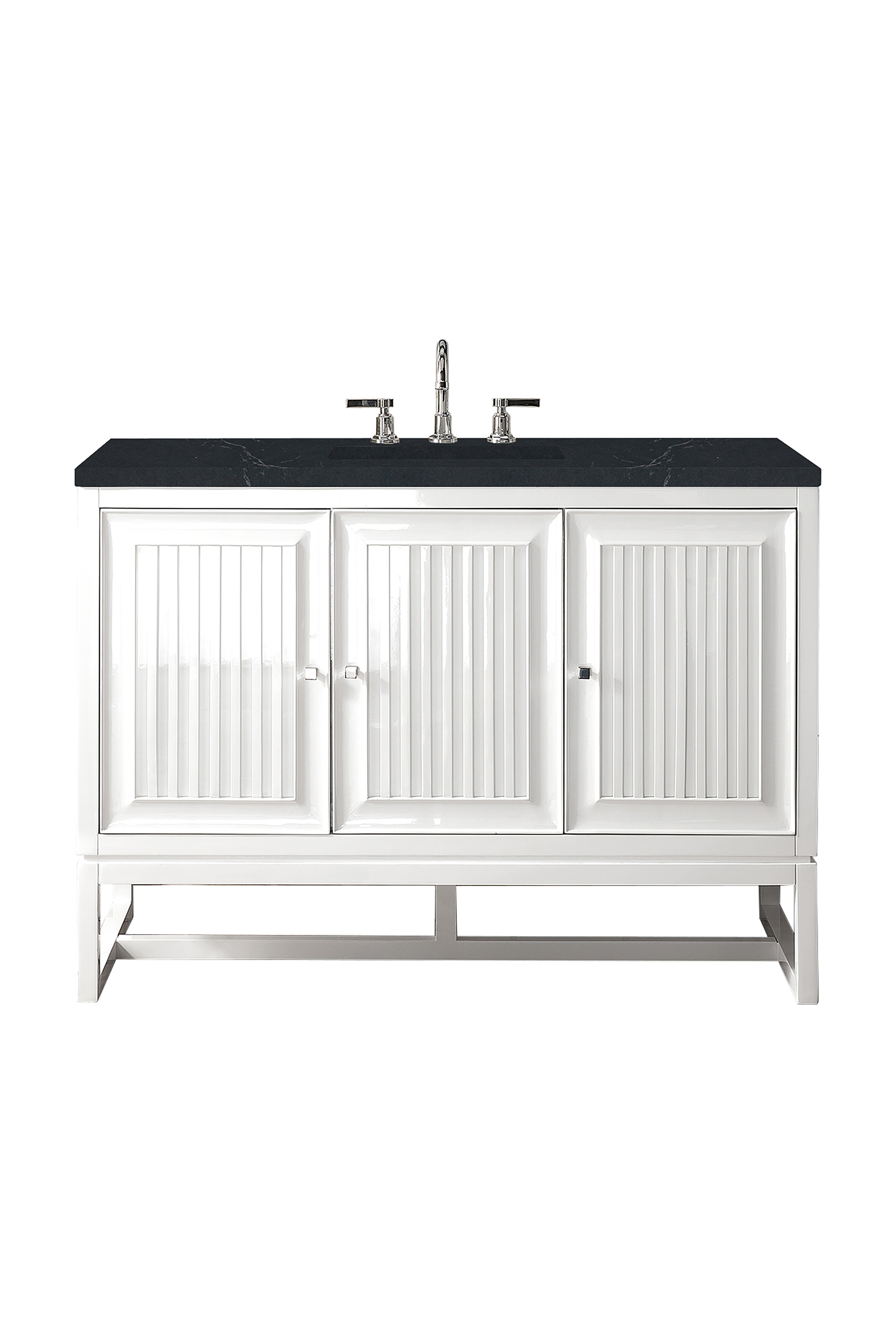 James Martin Vanities Athens 48" Single Vanity - Glossy White