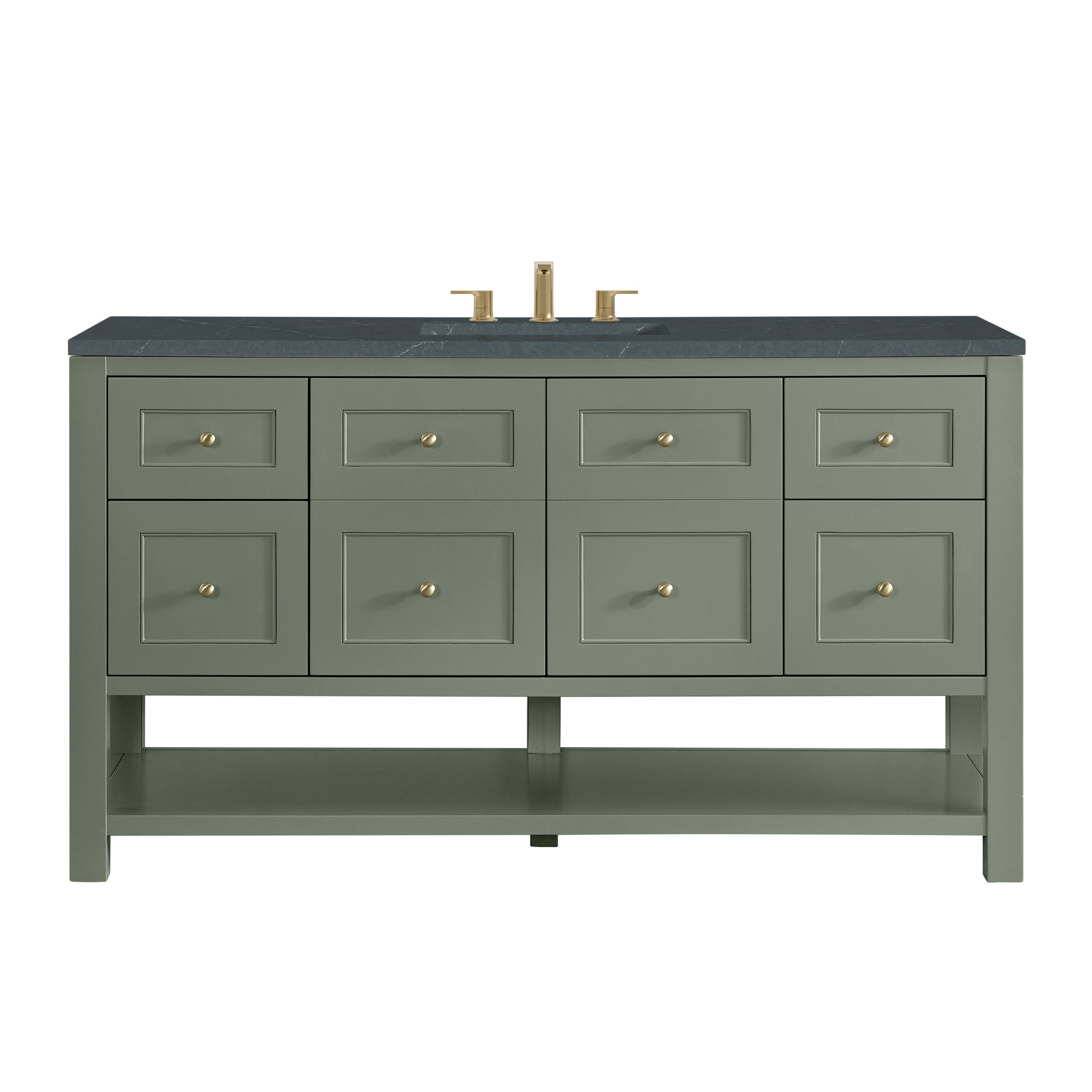James Martin Vanities Breckenridge 60" Single Vanity - Smokey Celadon