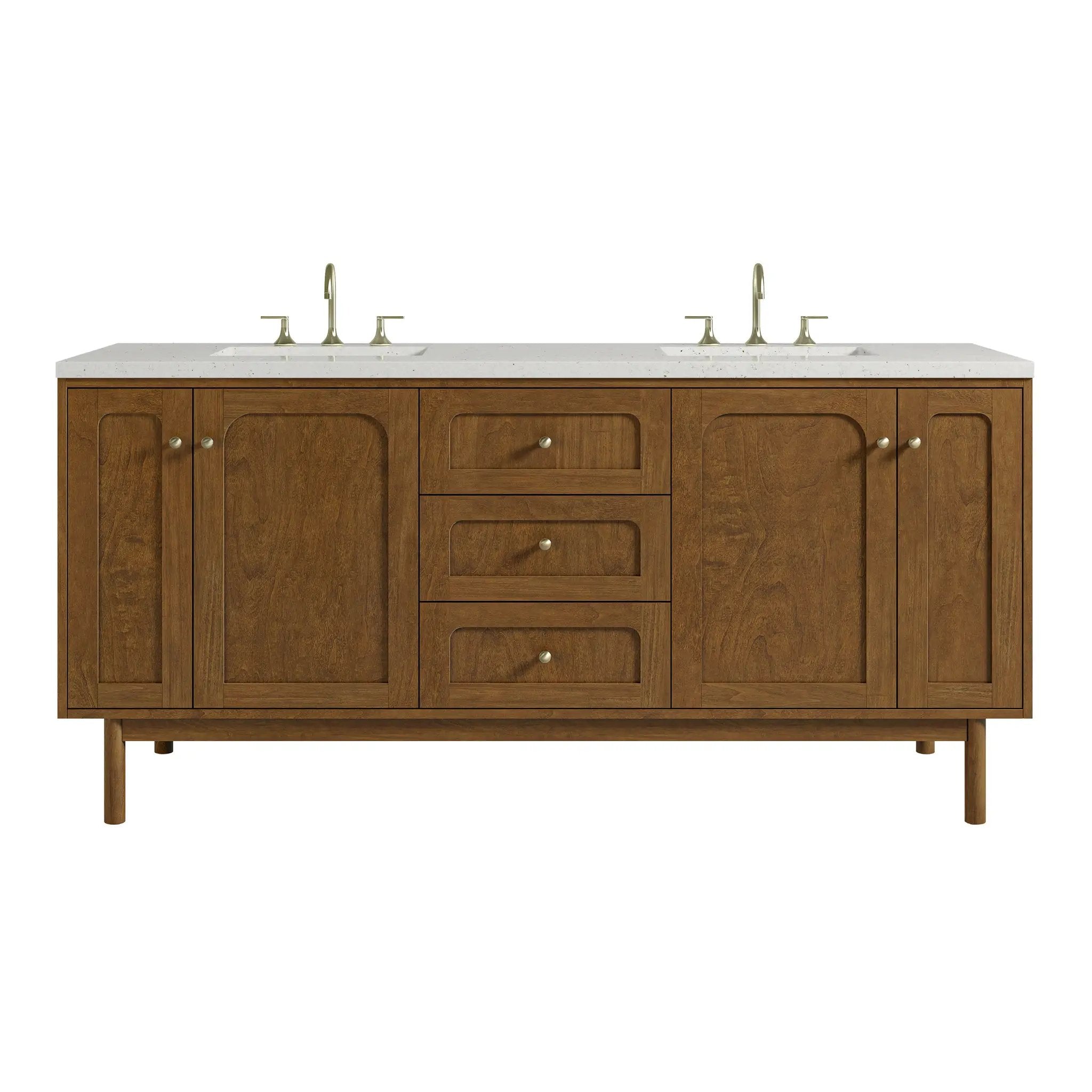 James Martin Laurent 72" Double Vanity Set - Honey Oak by James Martin Vanities