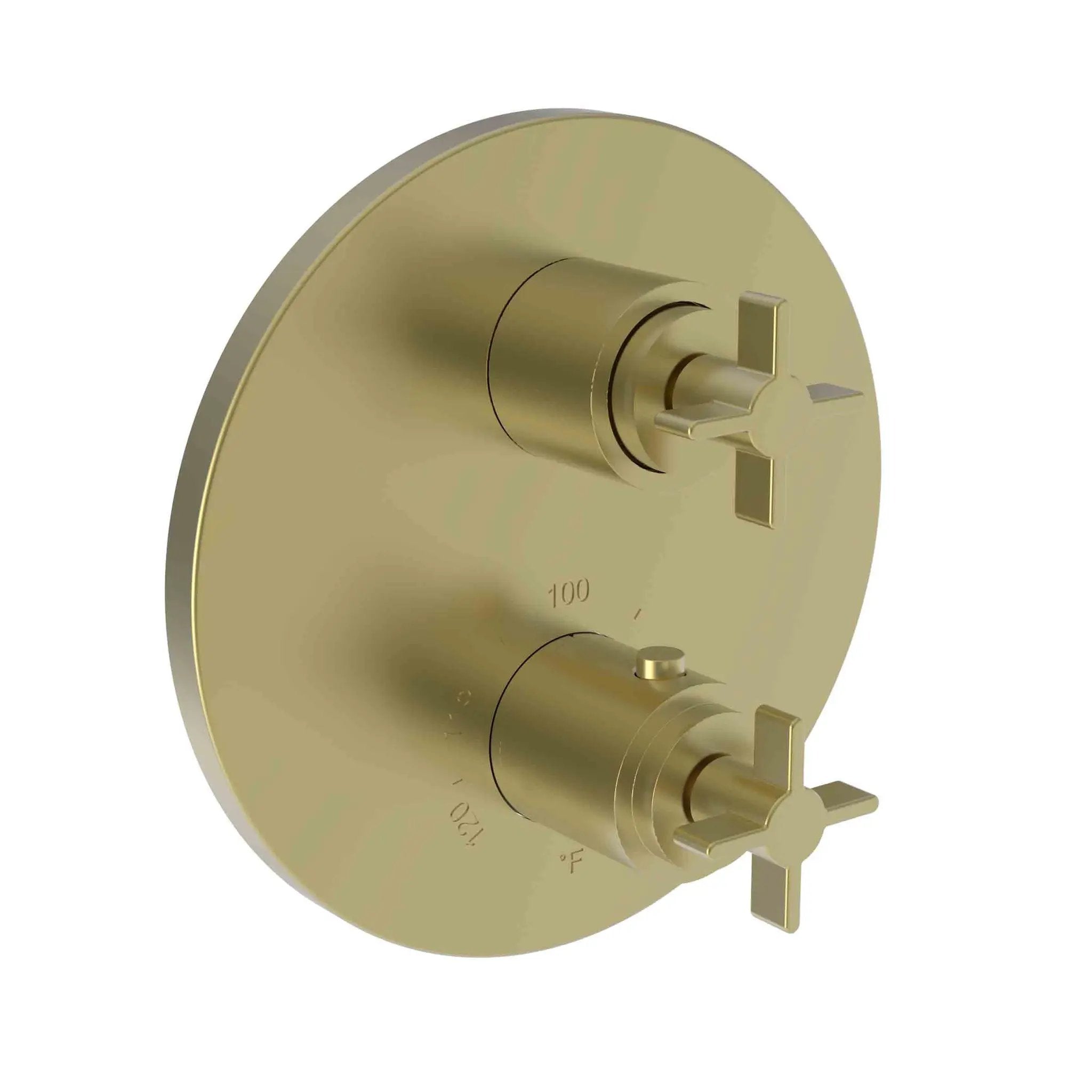 Newport Brass Tolmin 1/2" Round Thermostatic Trim Plate with Handle by Newport Brass