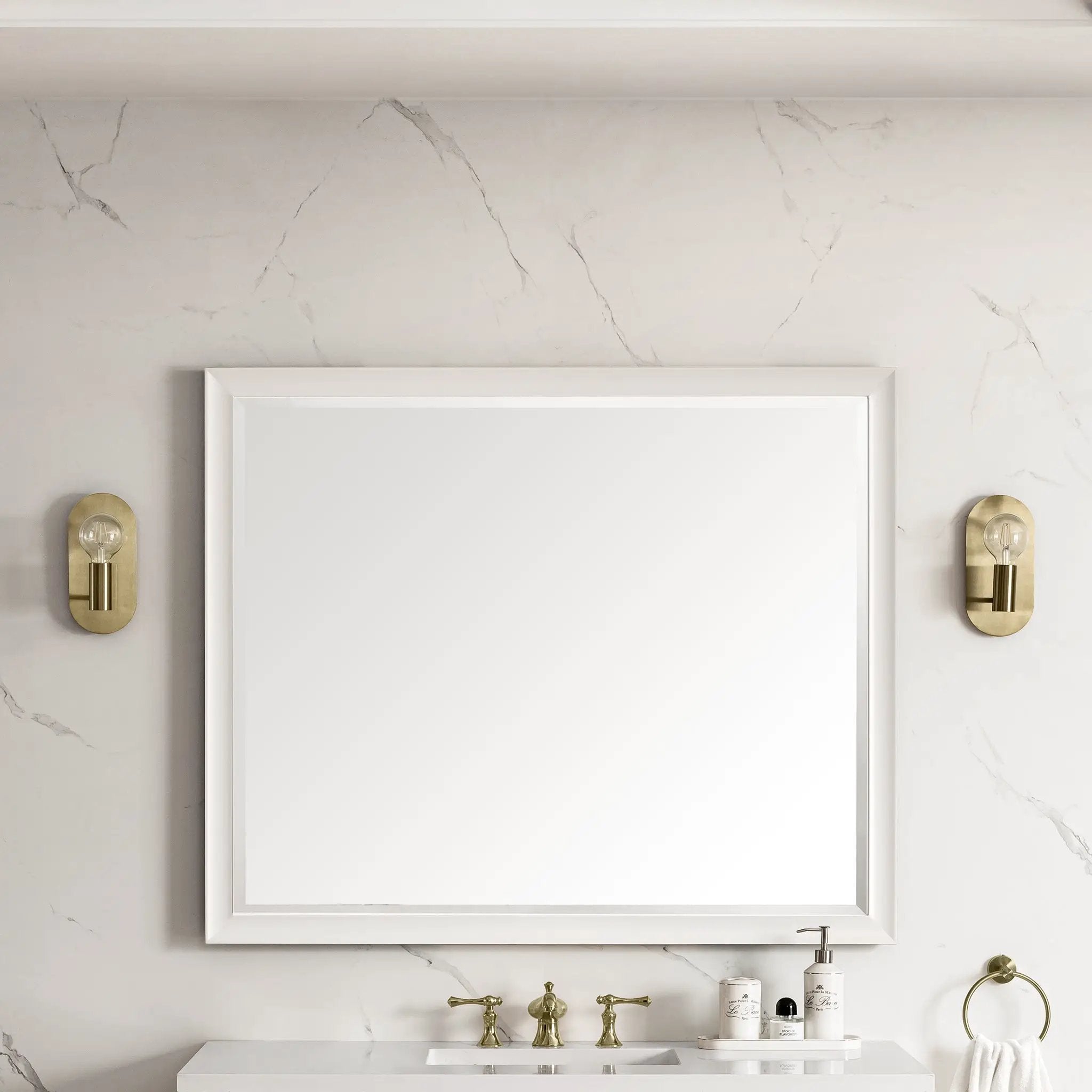 bright white mirror