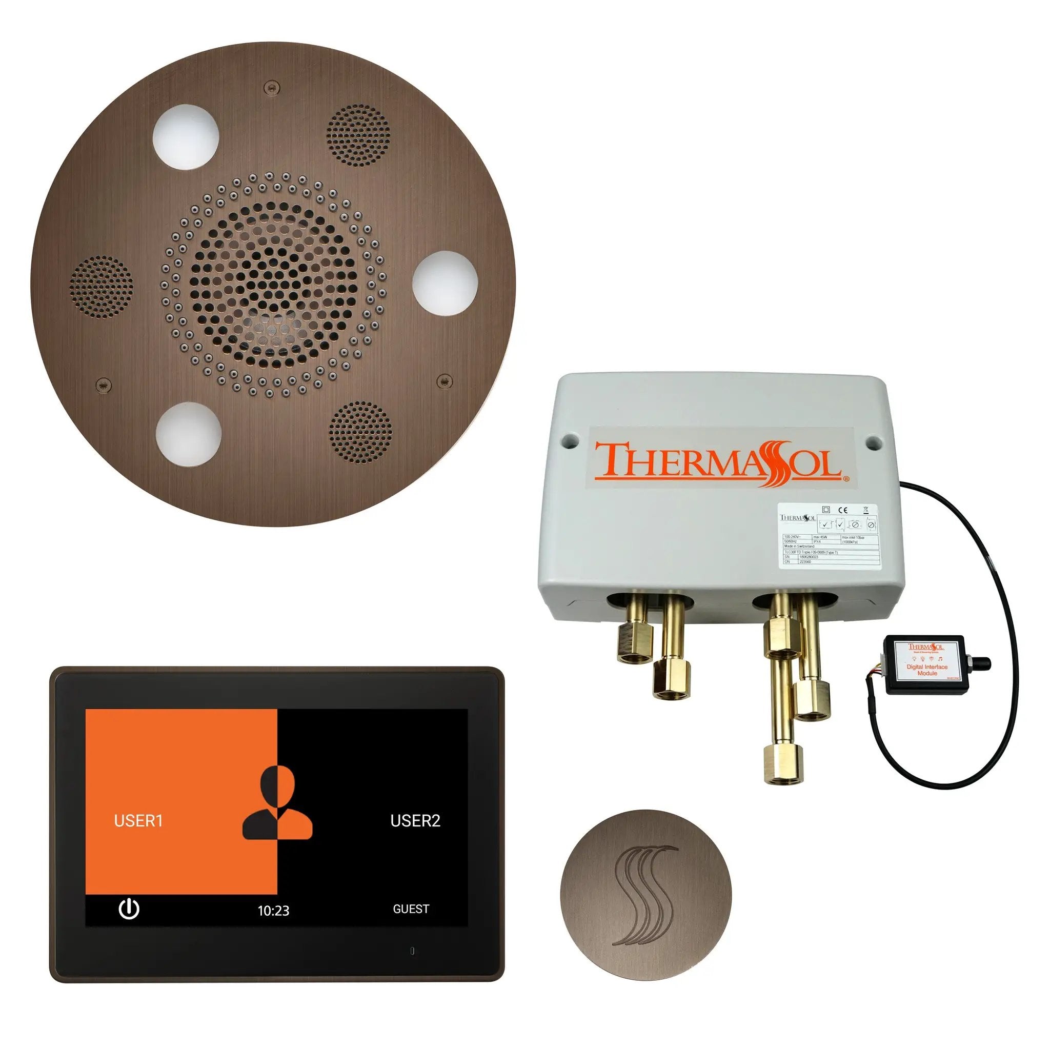 Thermasol The Total Wellness Package with 10" ThermaTouch Trim Upgraded Round by Thermasol