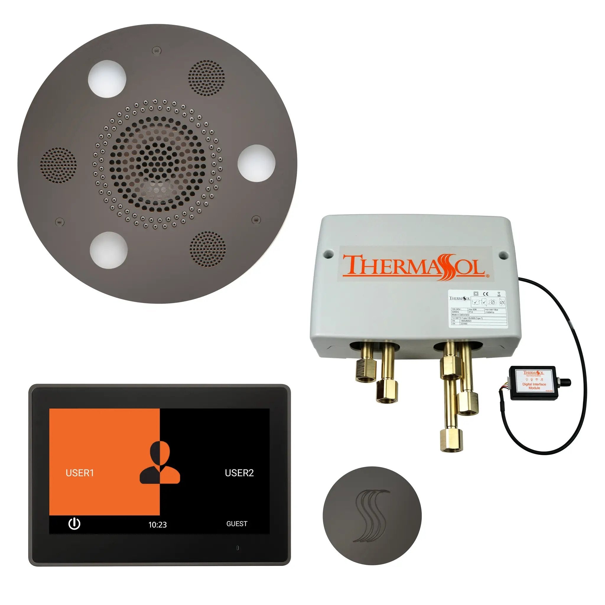 Thermasol The Total Wellness Package with 10" ThermaTouch Trim Upgraded Round by Thermasol