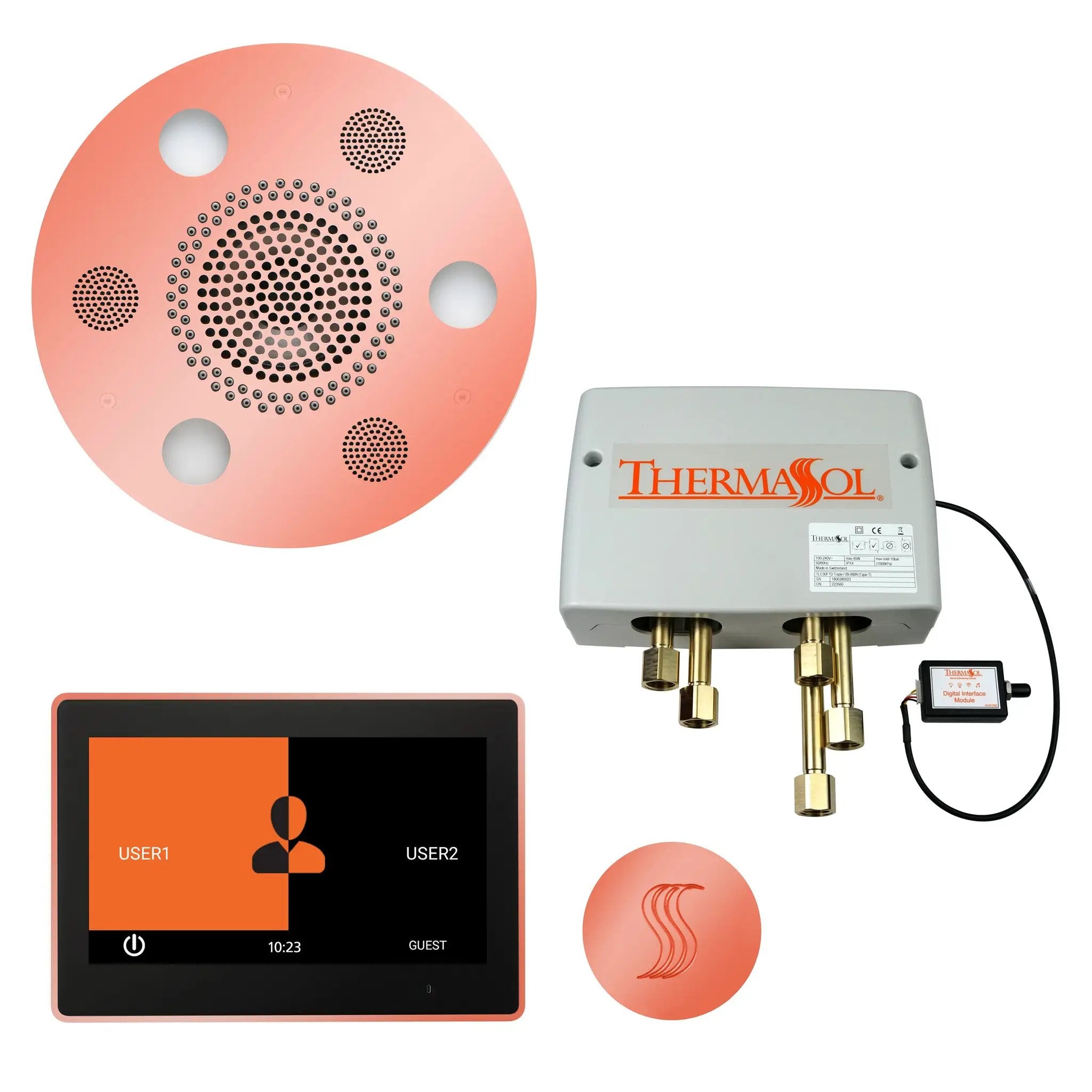 Thermasol The Total Wellness Package with 10" ThermaTouch Trim Upgraded Round by Thermasol
