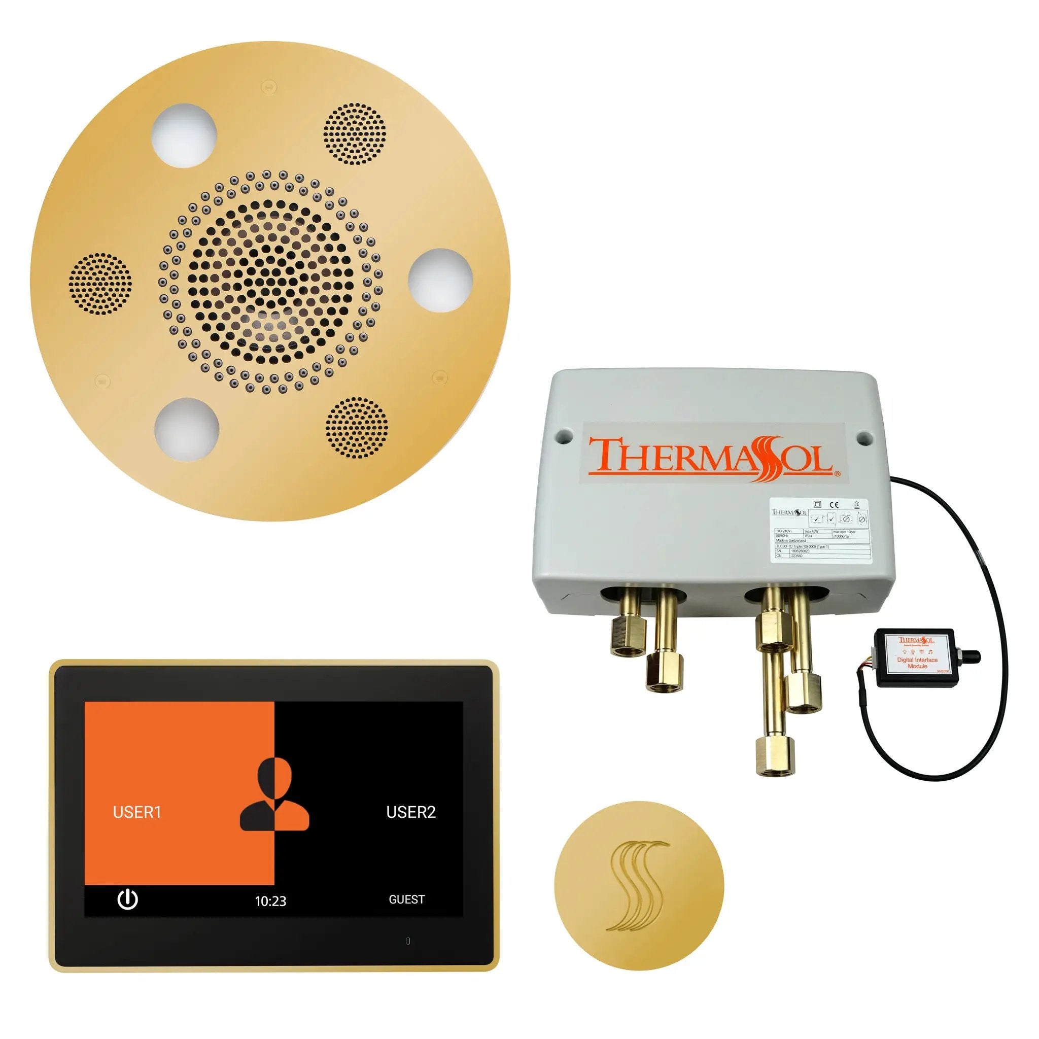 Thermasol The Total Wellness Package with 10" ThermaTouch Trim Upgraded Round by Thermasol
