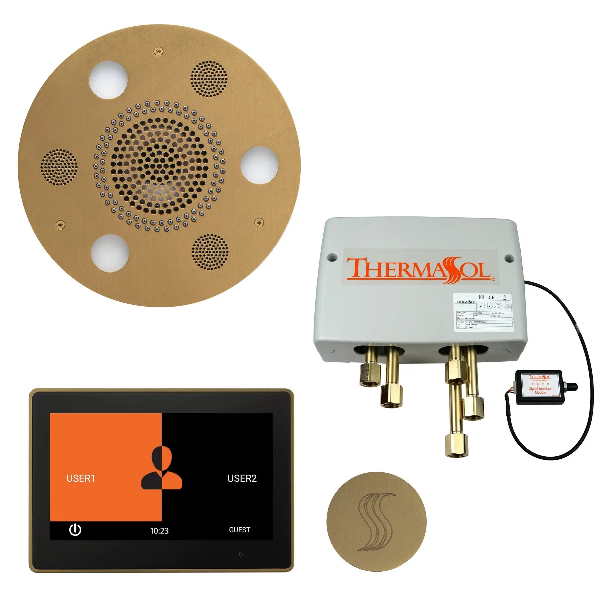 Thermasol The Total Wellness Package with 10" ThermaTouch Trim Upgraded Round by Thermasol