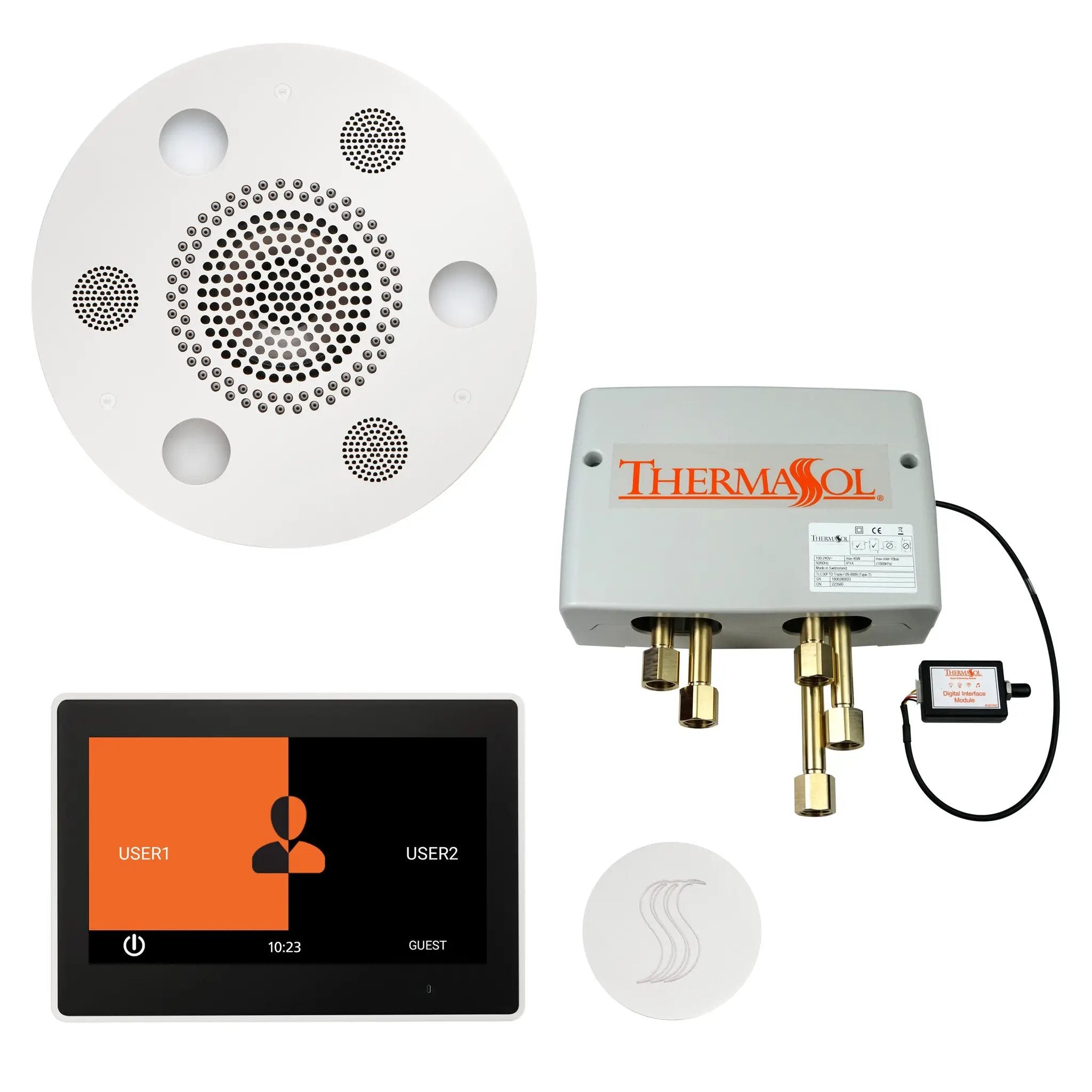Thermasol The Total Wellness Package with 10" ThermaTouch Trim Upgraded Round by Thermasol
