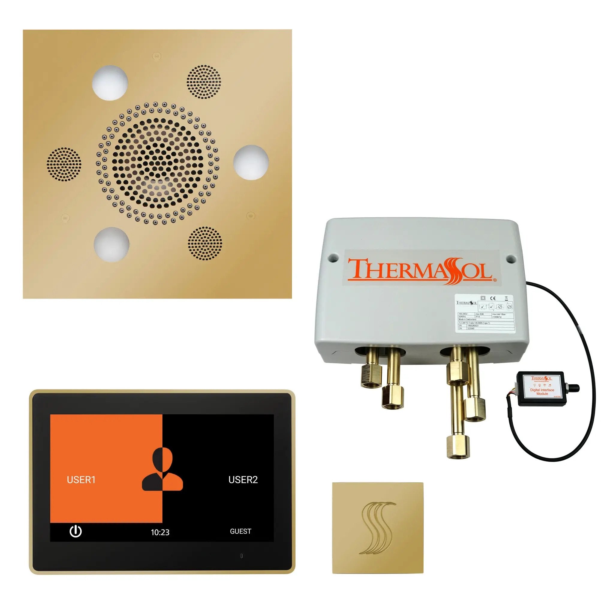 Thermasol The Total Wellness Package with 10" ThermaTouch Trim Upgraded Square by Thermasol