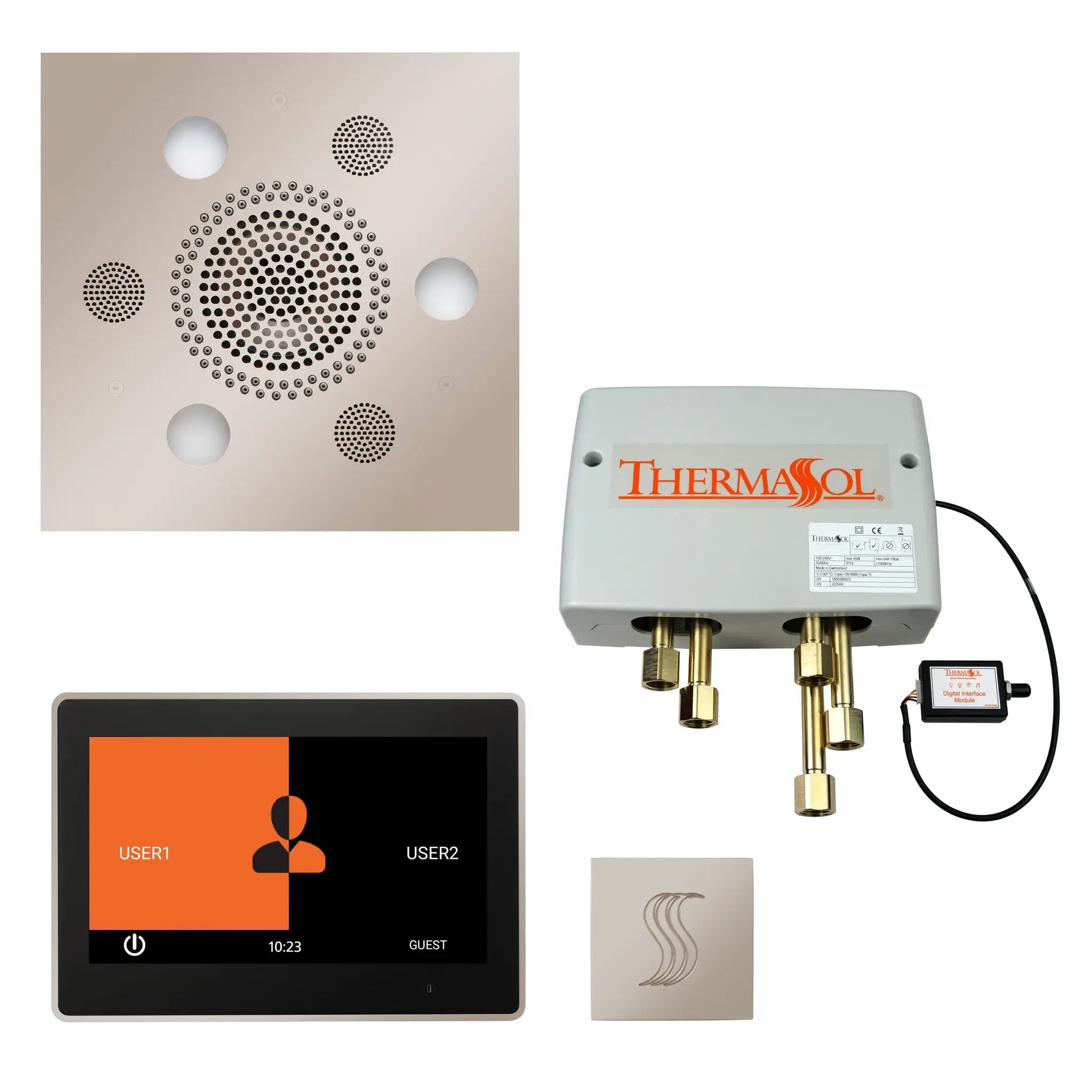 Thermasol The Total Wellness Package with 10" ThermaTouch Trim Upgraded Square by Thermasol
