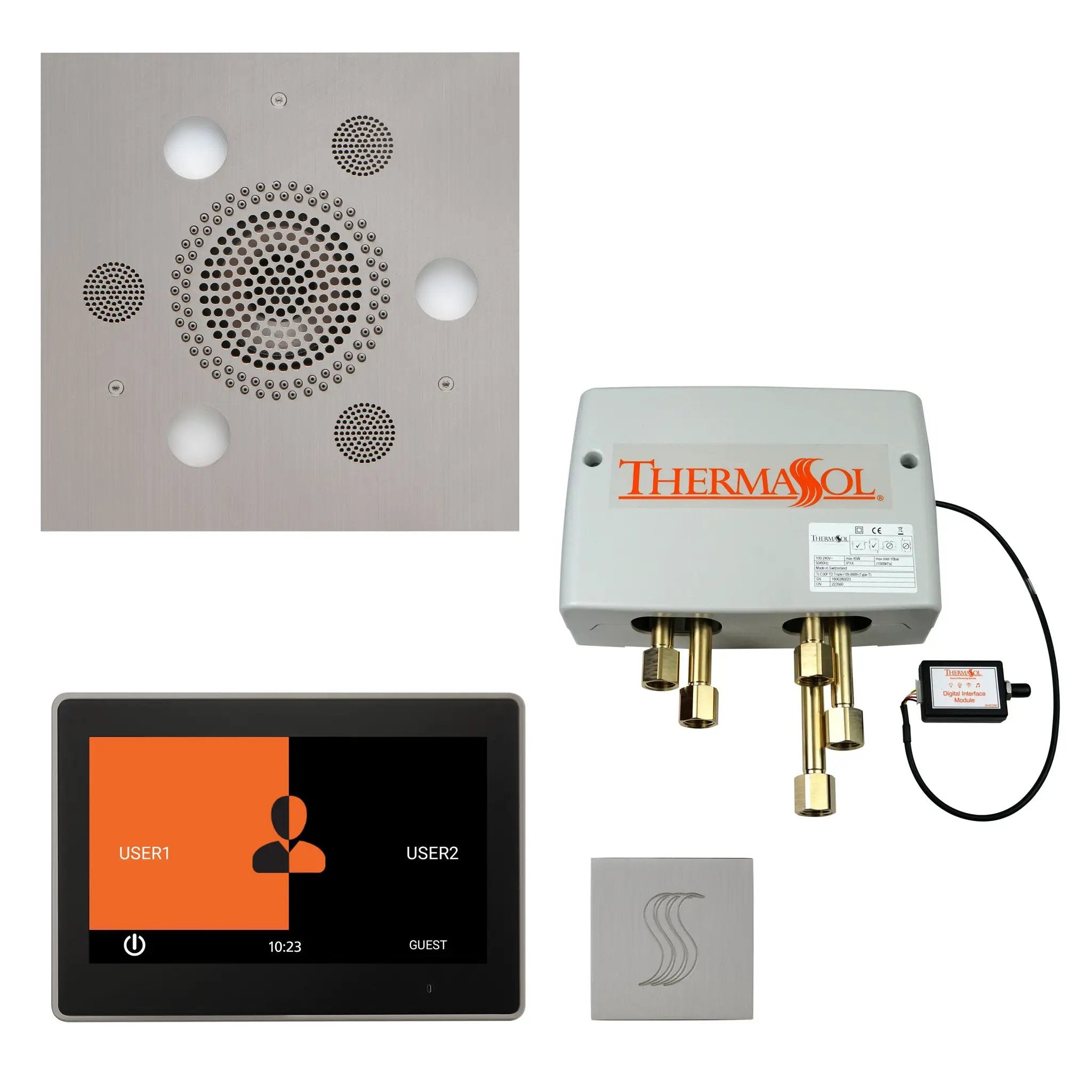 Thermasol The Total Wellness Package with 10" ThermaTouch Trim Upgraded Square by Thermasol