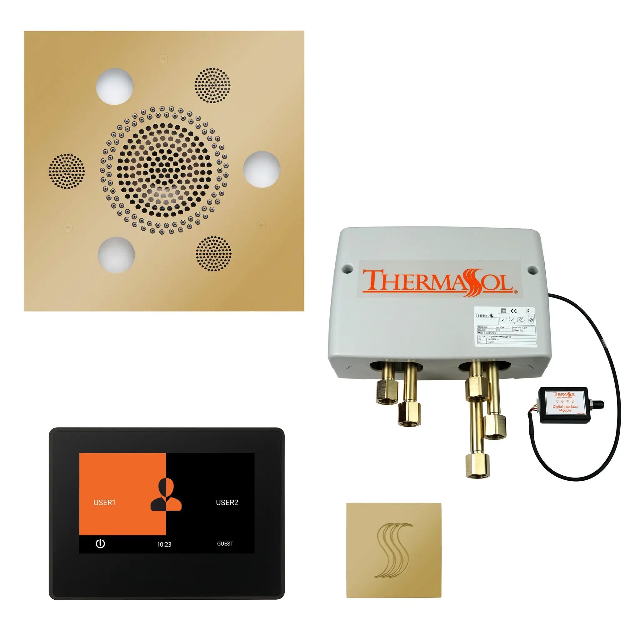 Thermasol The Total Wellness Package with 7" ThermaTouch and Square by Thermasol