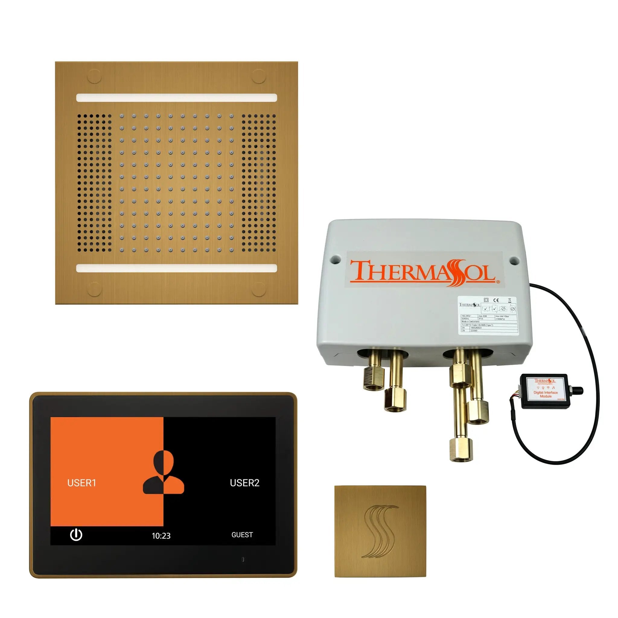 Thermasol The Total Wellness Hydrovive14 Package with 10" ThermaTouch Square by Thermasol