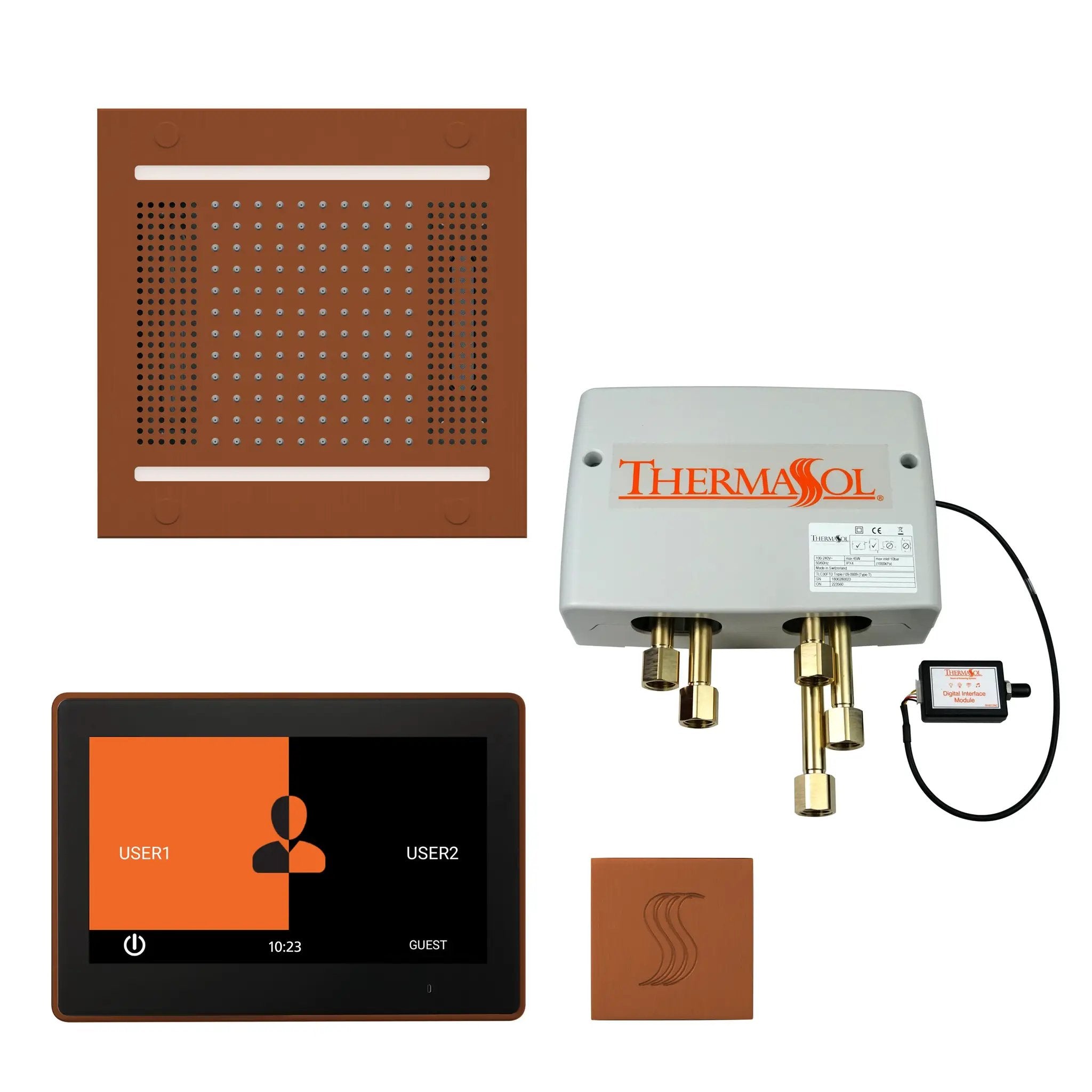 Thermasol The Total Wellness Hydrovive14 Package with 10" ThermaTouch Square by Thermasol