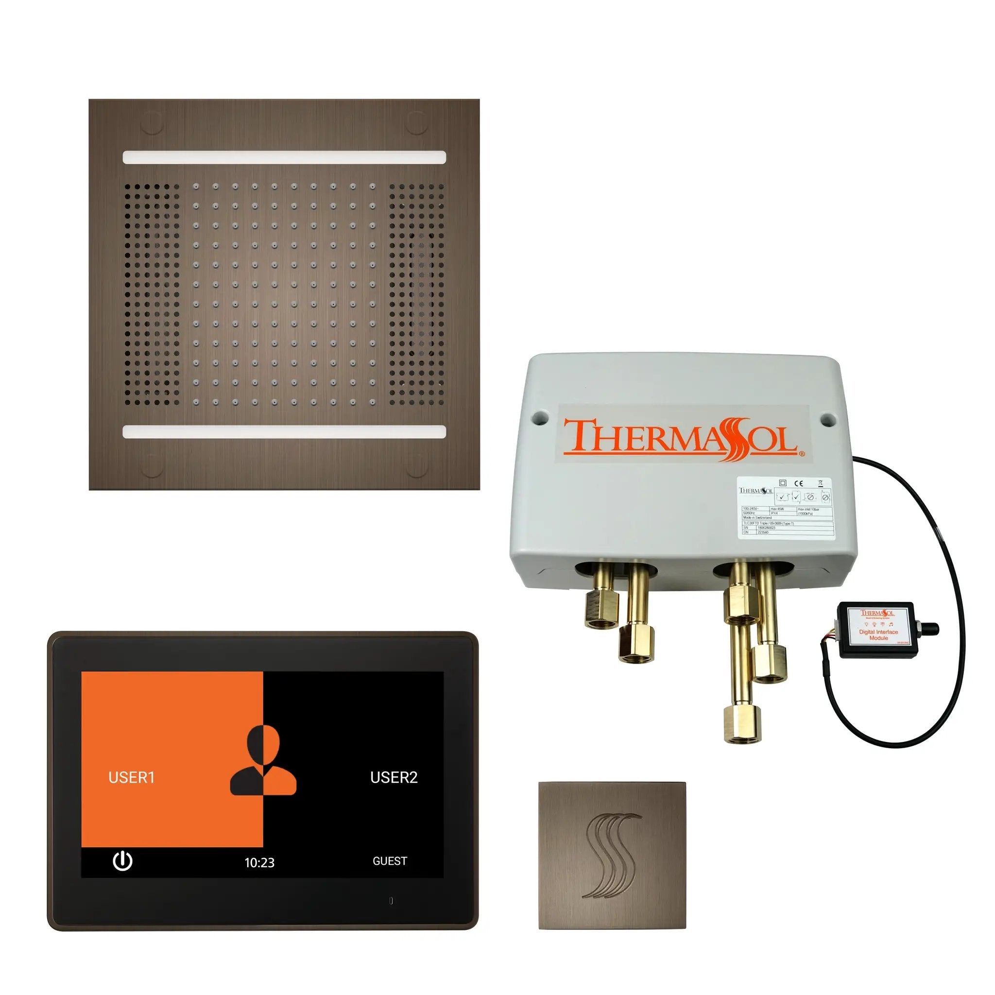 Thermasol The Total Wellness Hydrovive14 Package with 10" ThermaTouch Square by Thermasol
