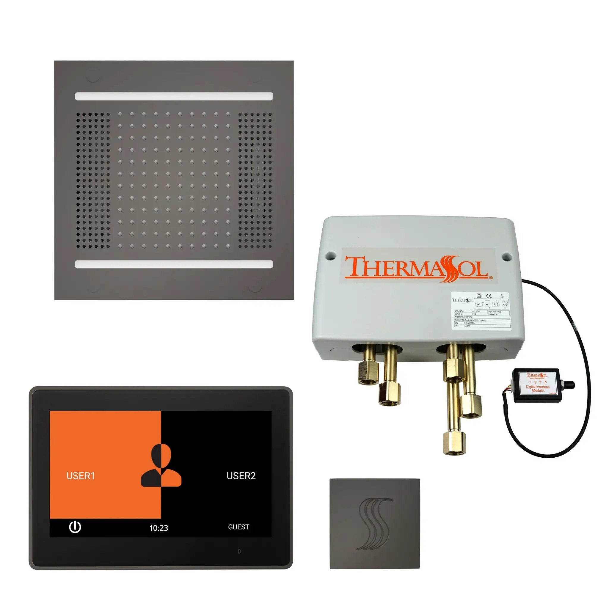 Thermasol The Total Wellness Hydrovive14 Package with 10" ThermaTouch Square by Thermasol
