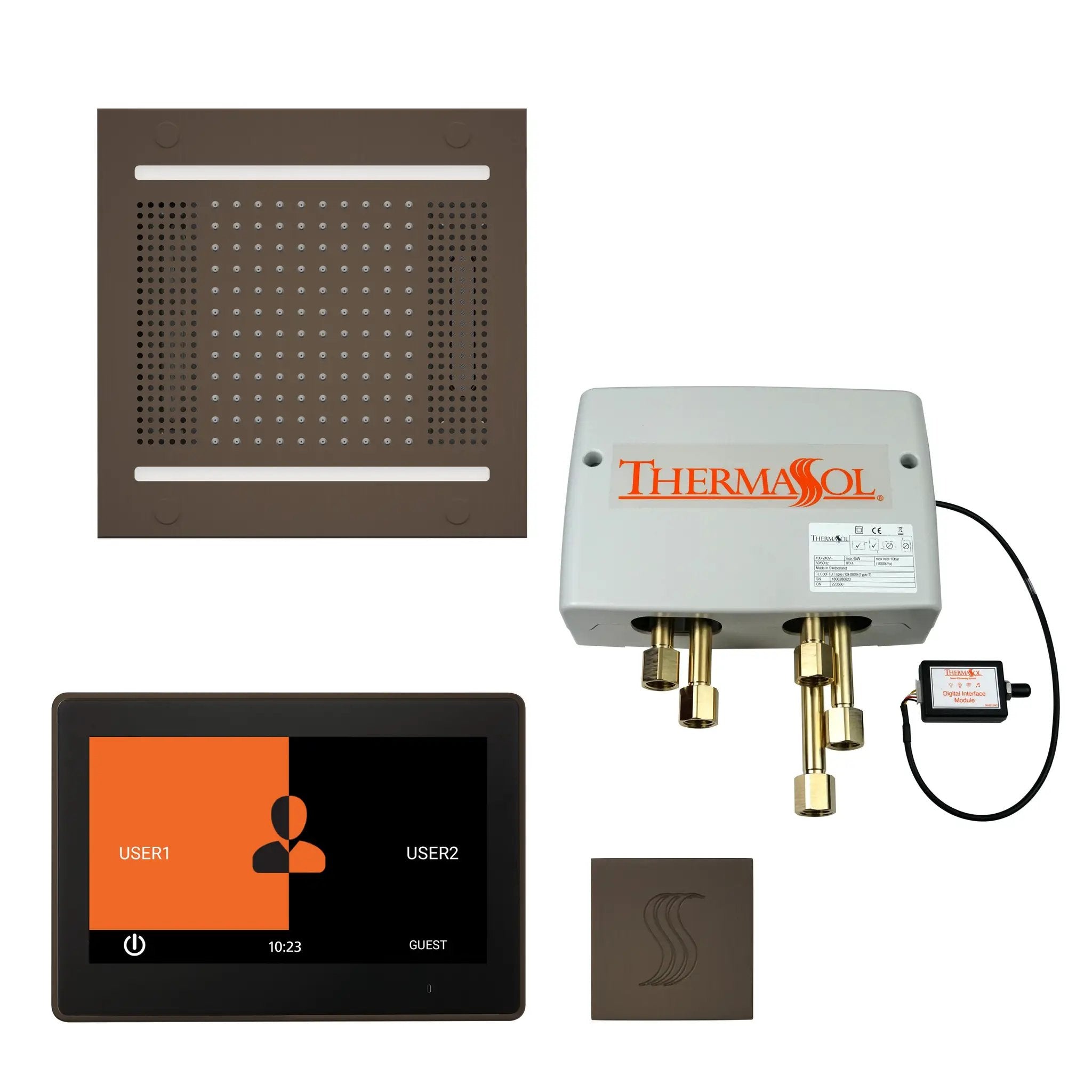 Thermasol The Total Wellness Hydrovive14 Package with 10" ThermaTouch Square by Thermasol