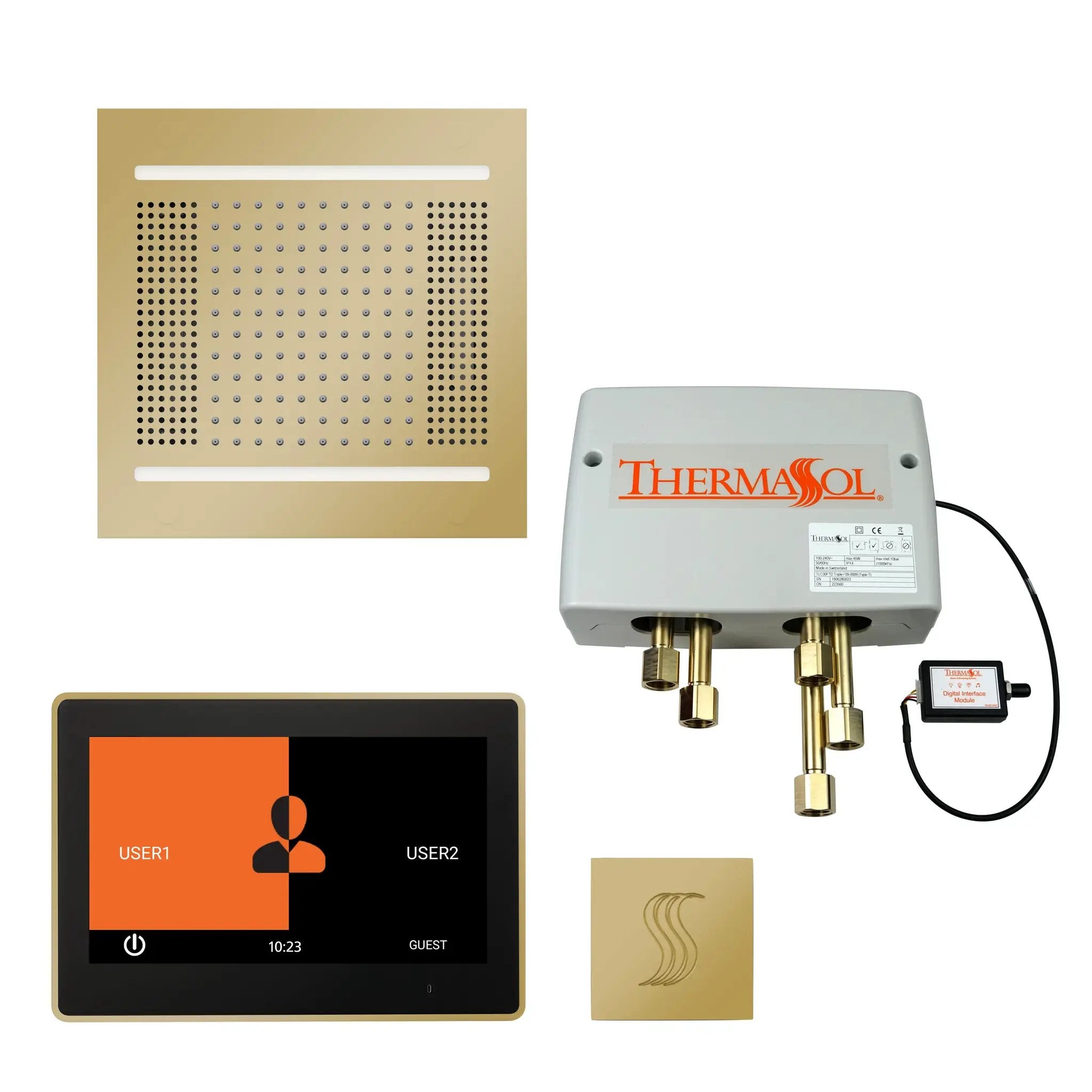 Thermasol The Total Wellness Hydrovive14 Package with 10" ThermaTouch Square by Thermasol
