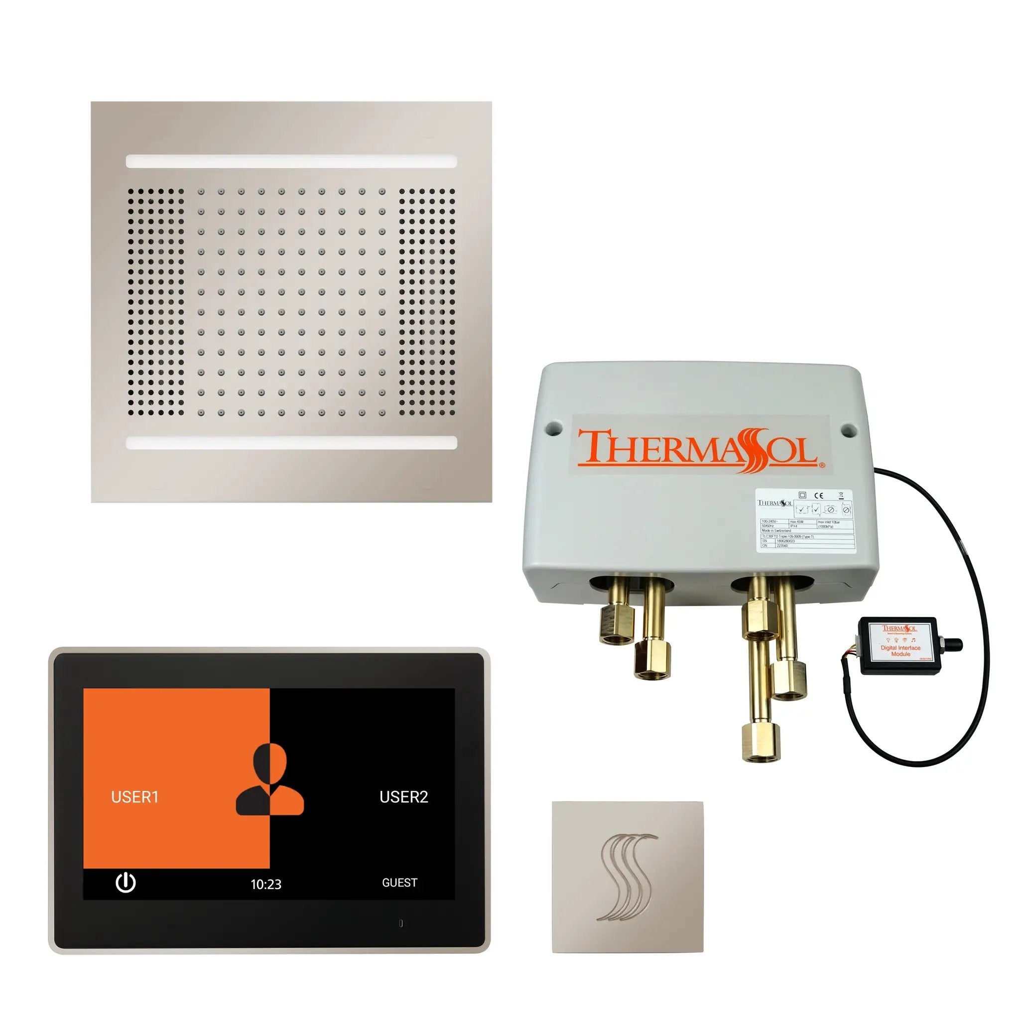 Thermasol The Total Wellness Hydrovive14 Package with 10" ThermaTouch Square by Thermasol