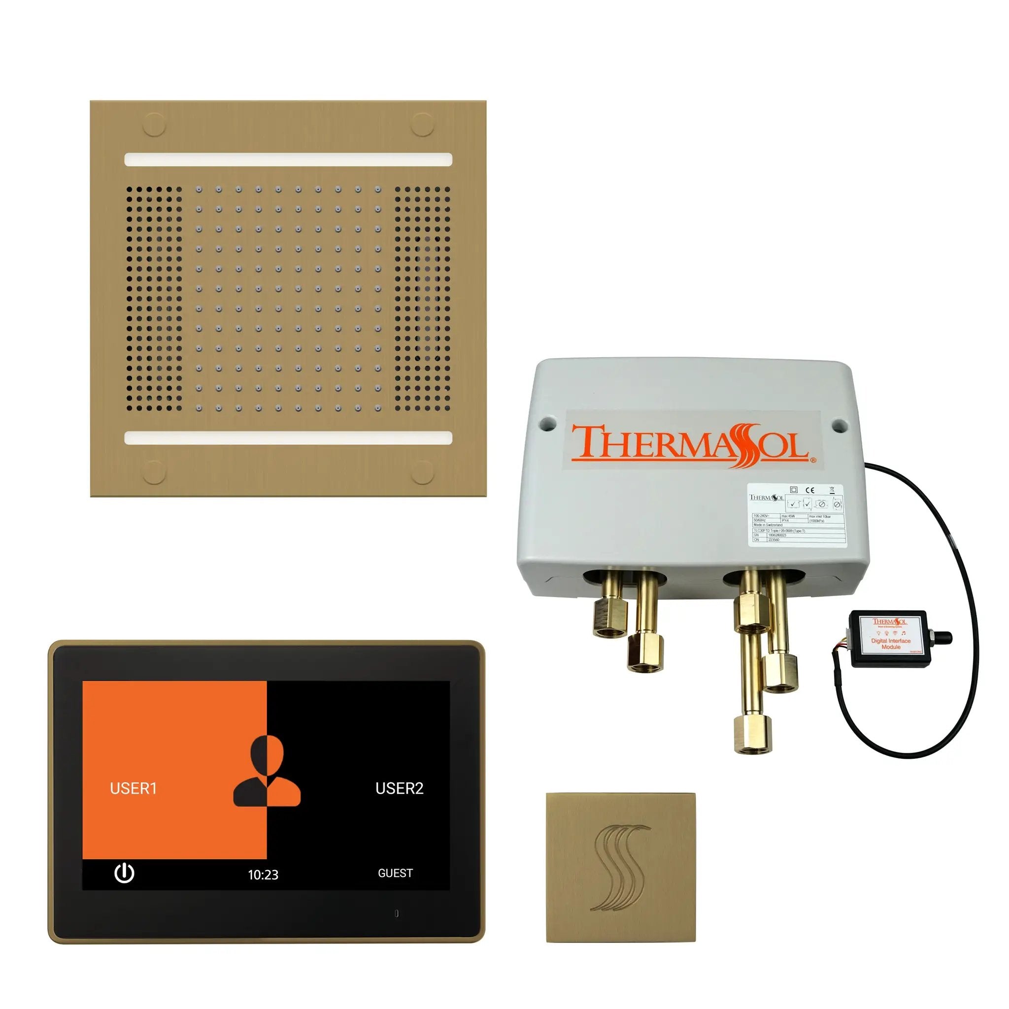 Thermasol The Total Wellness Hydrovive14 Package with 10" ThermaTouch Square by Thermasol