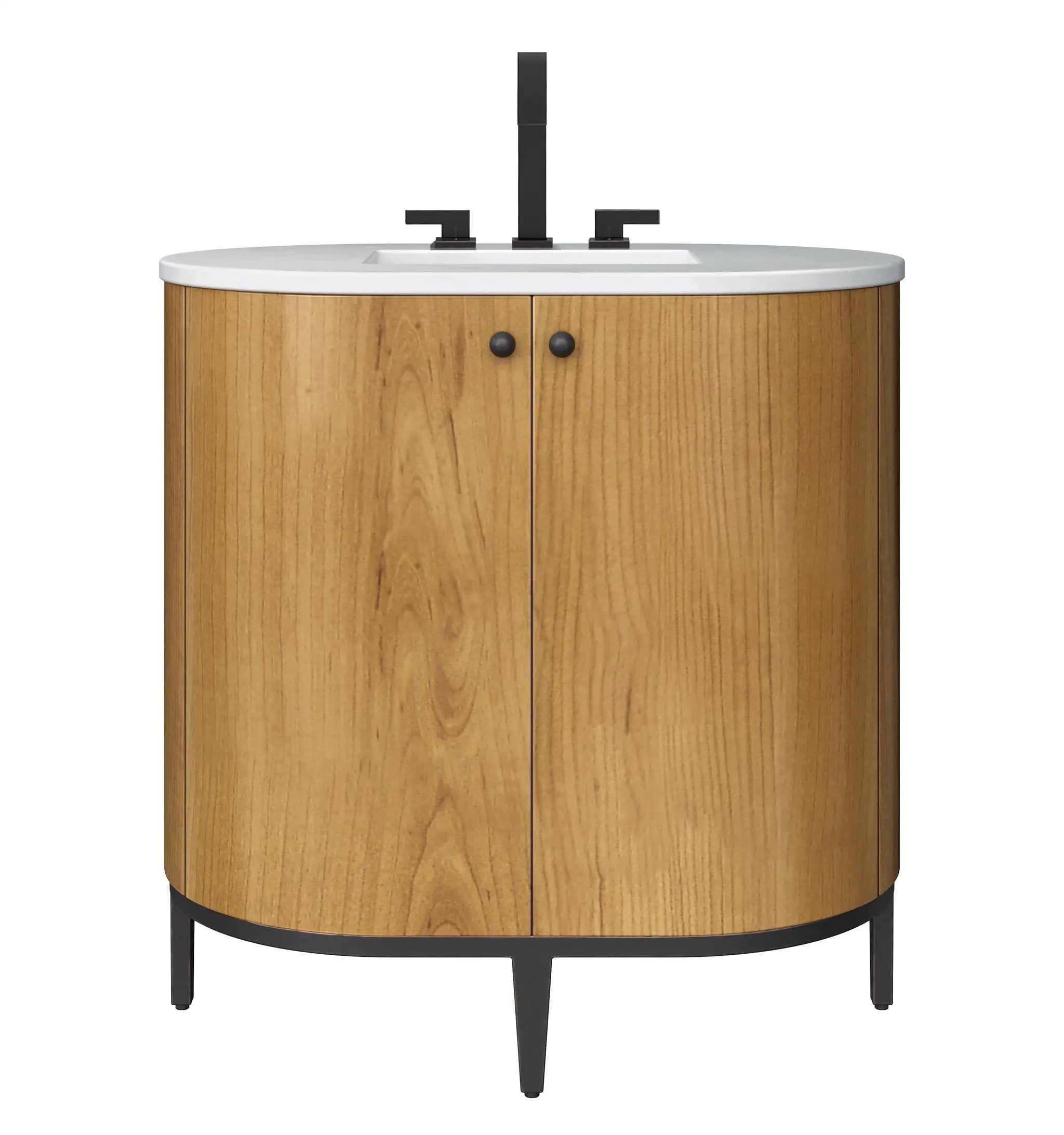 rustic oak vanity