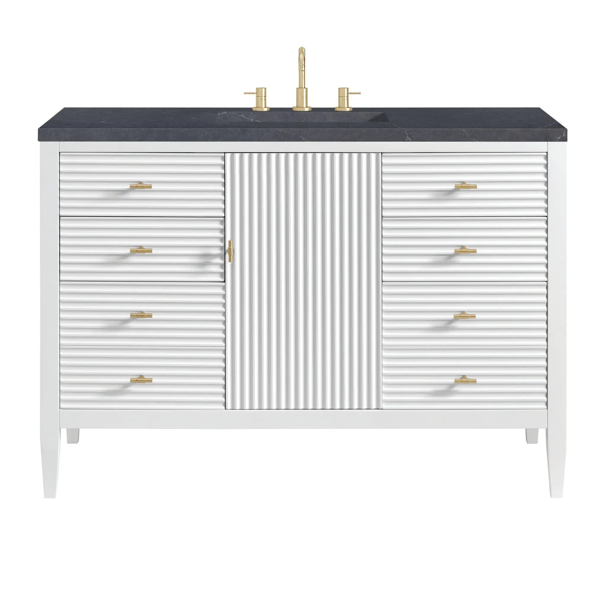 James Martin Myrrin 48" Single Vanity Set - Bright White by James Martin Vanities