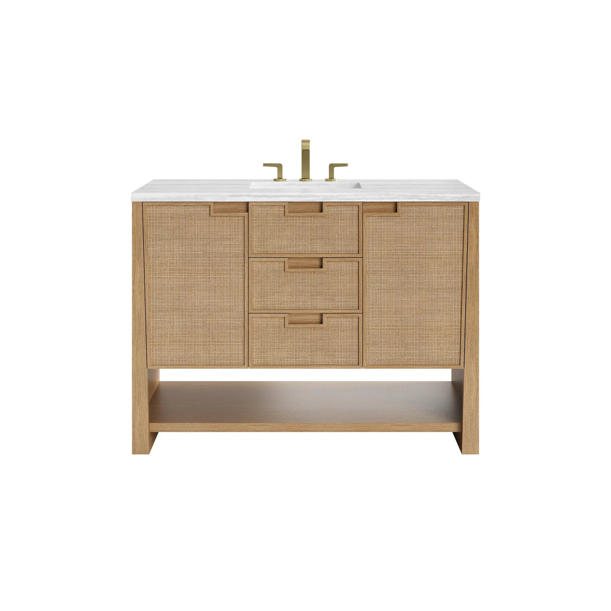 James Martin Solene 48" Single Vanity Set - Seaside Oak by James Martin Vanities