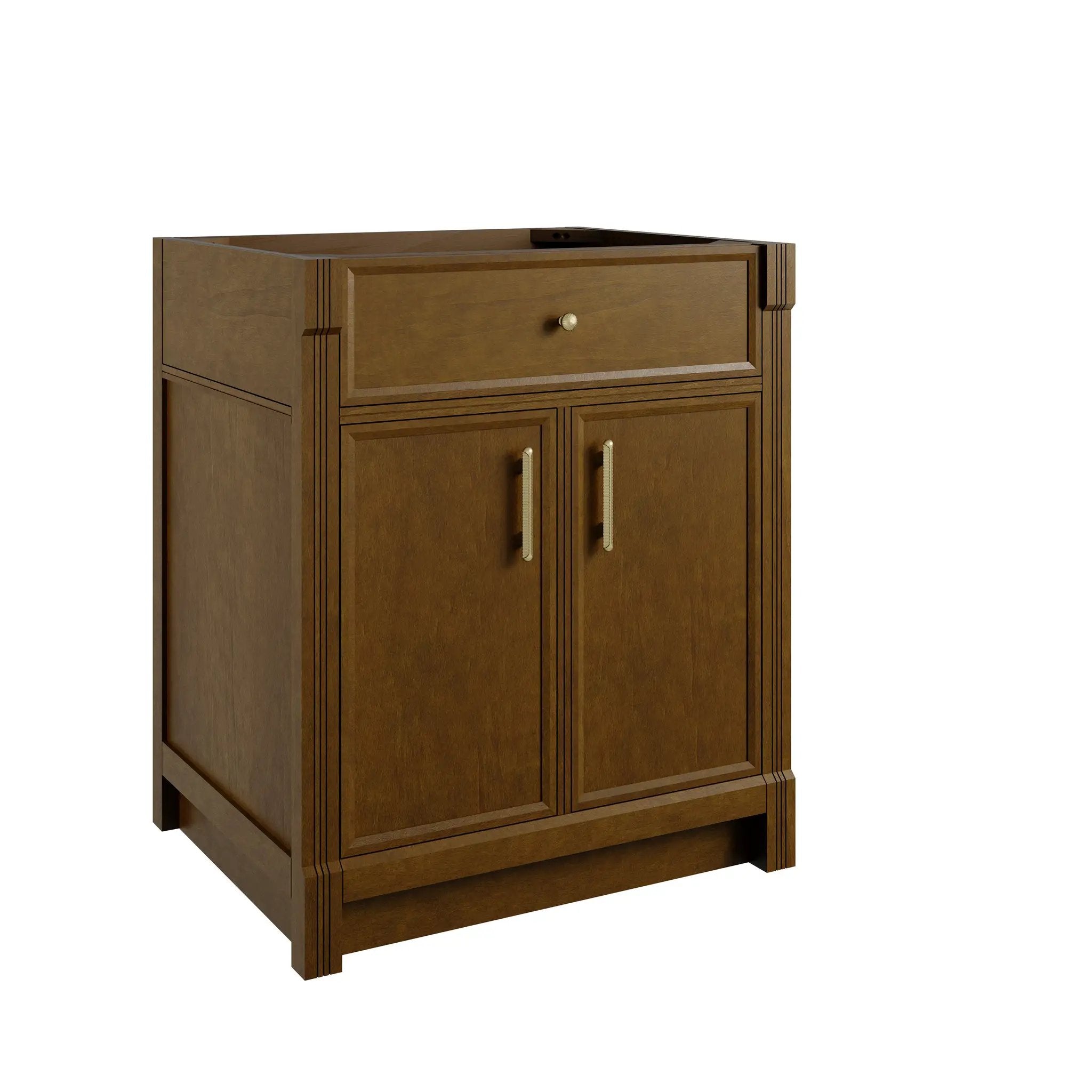 honey oak vanity