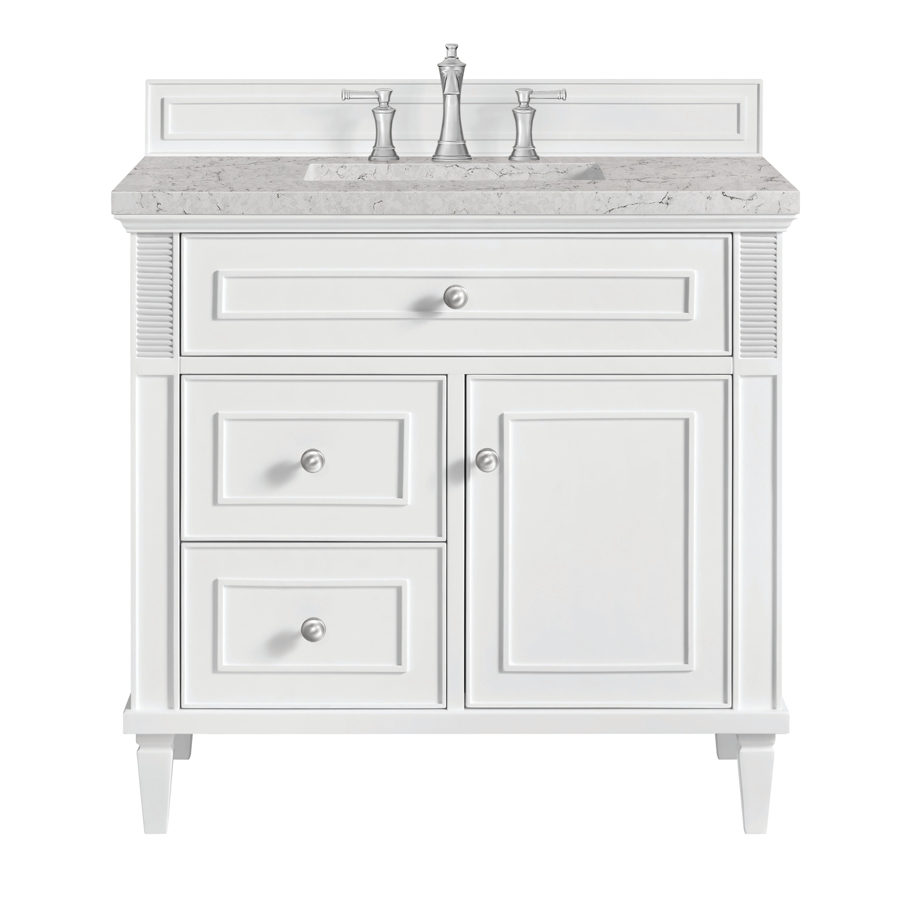 James Martin Vanities Lorelai 36" Single Vanity - Bright White