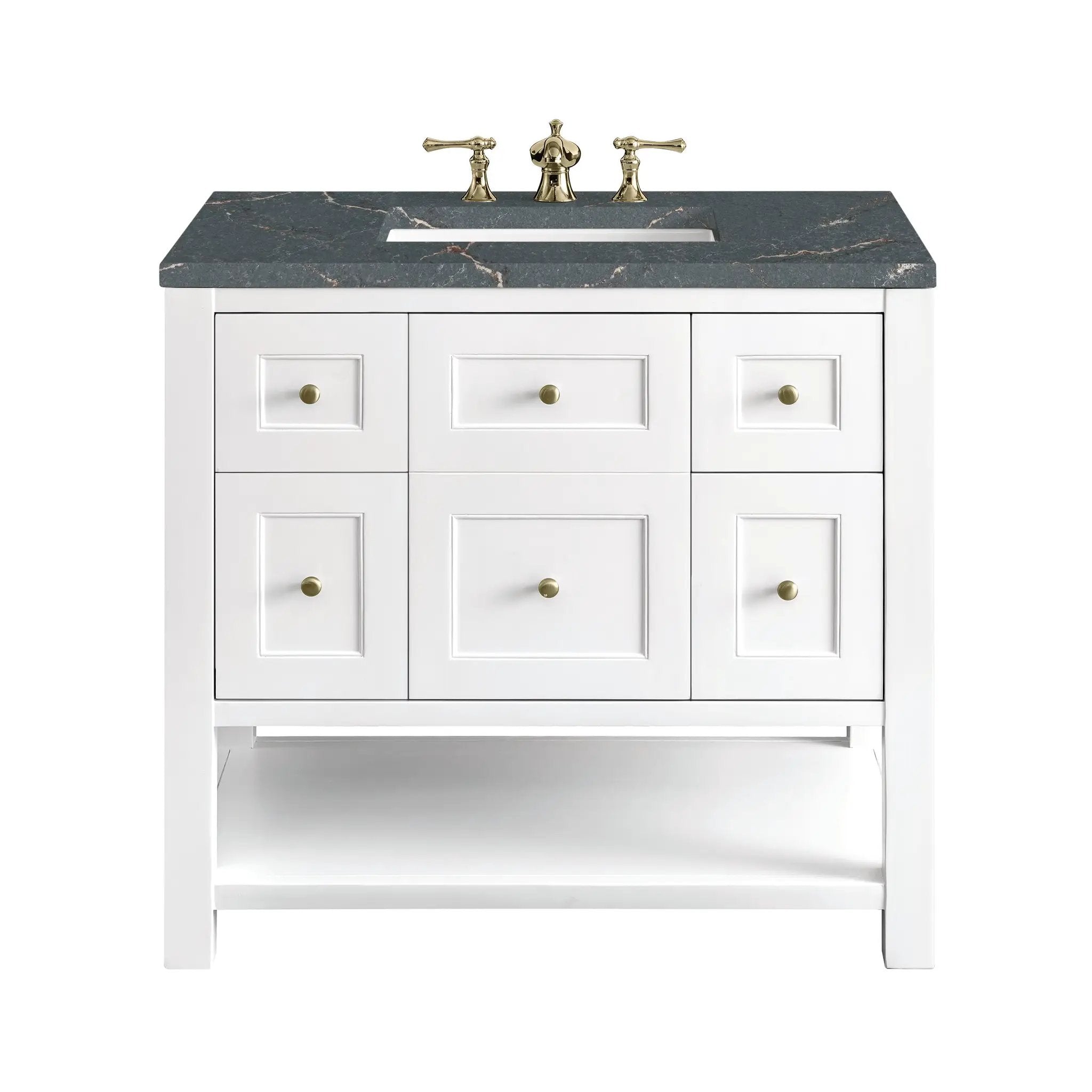 James Martin Breckenridge 36" Single Vanity Set - Bright White by James Martin Vanities