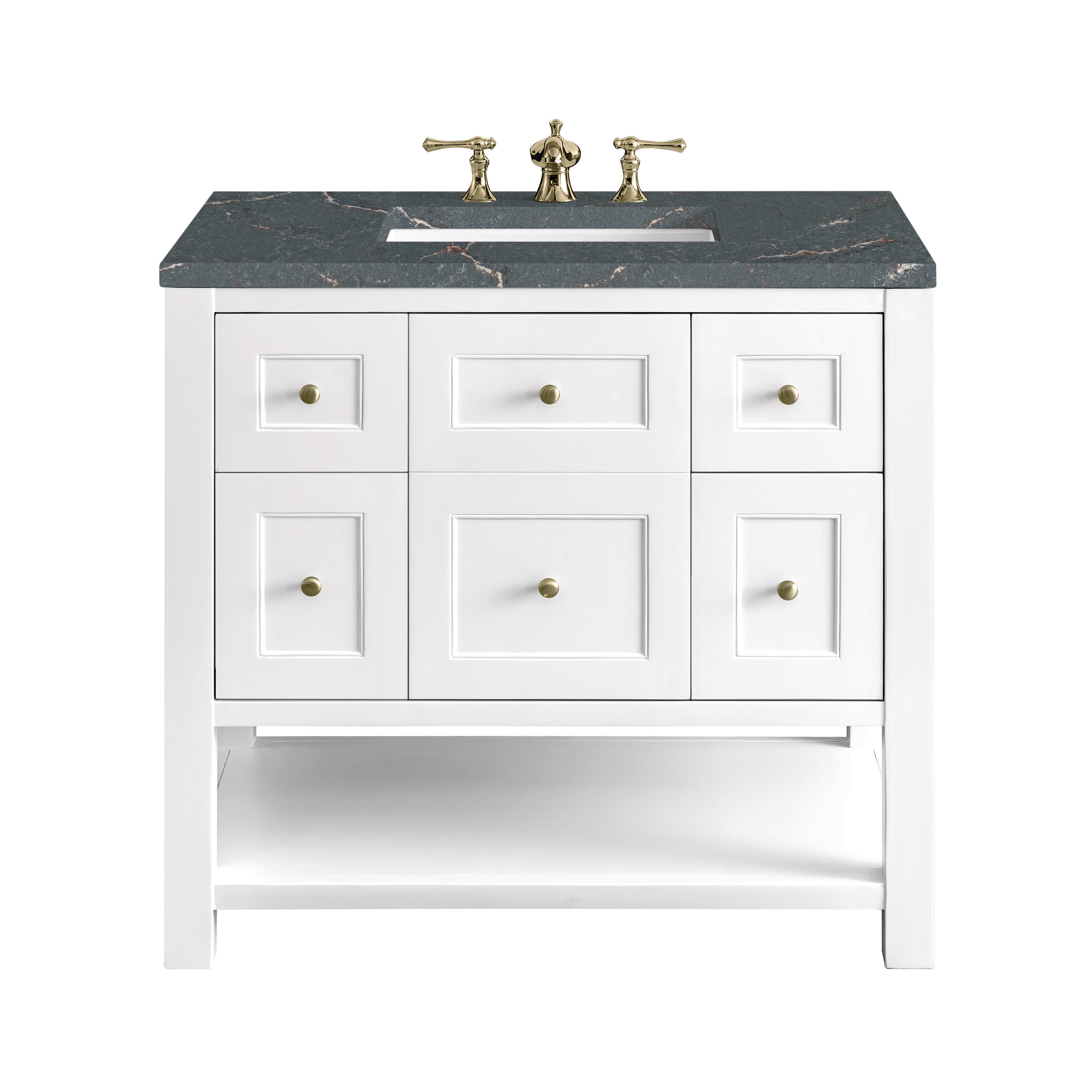 James Martin Vanities Breckenridge 36" Single Vanity - Bright White