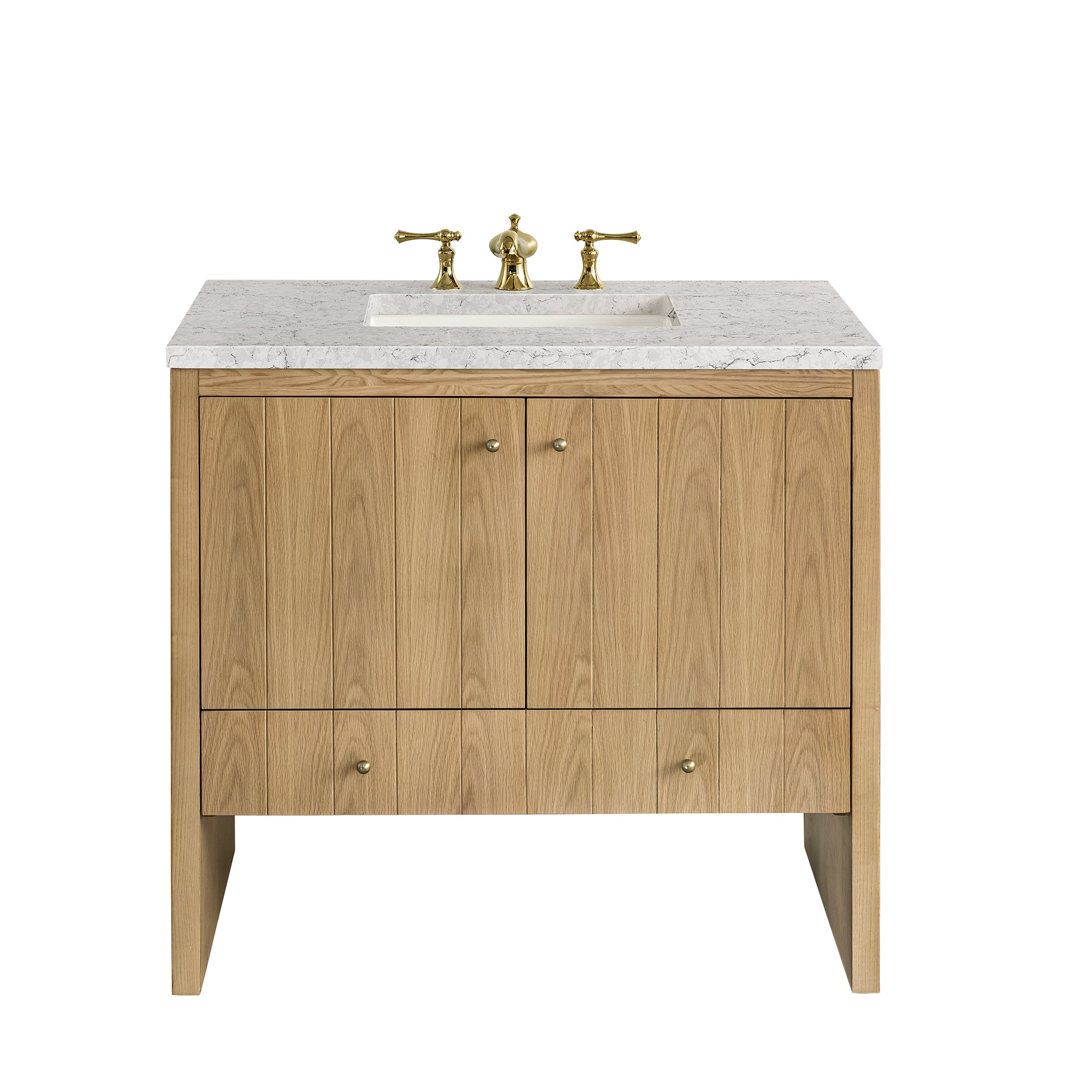 James Martin Vanities Hudson 36" Single Vanity - Light Natural Oak