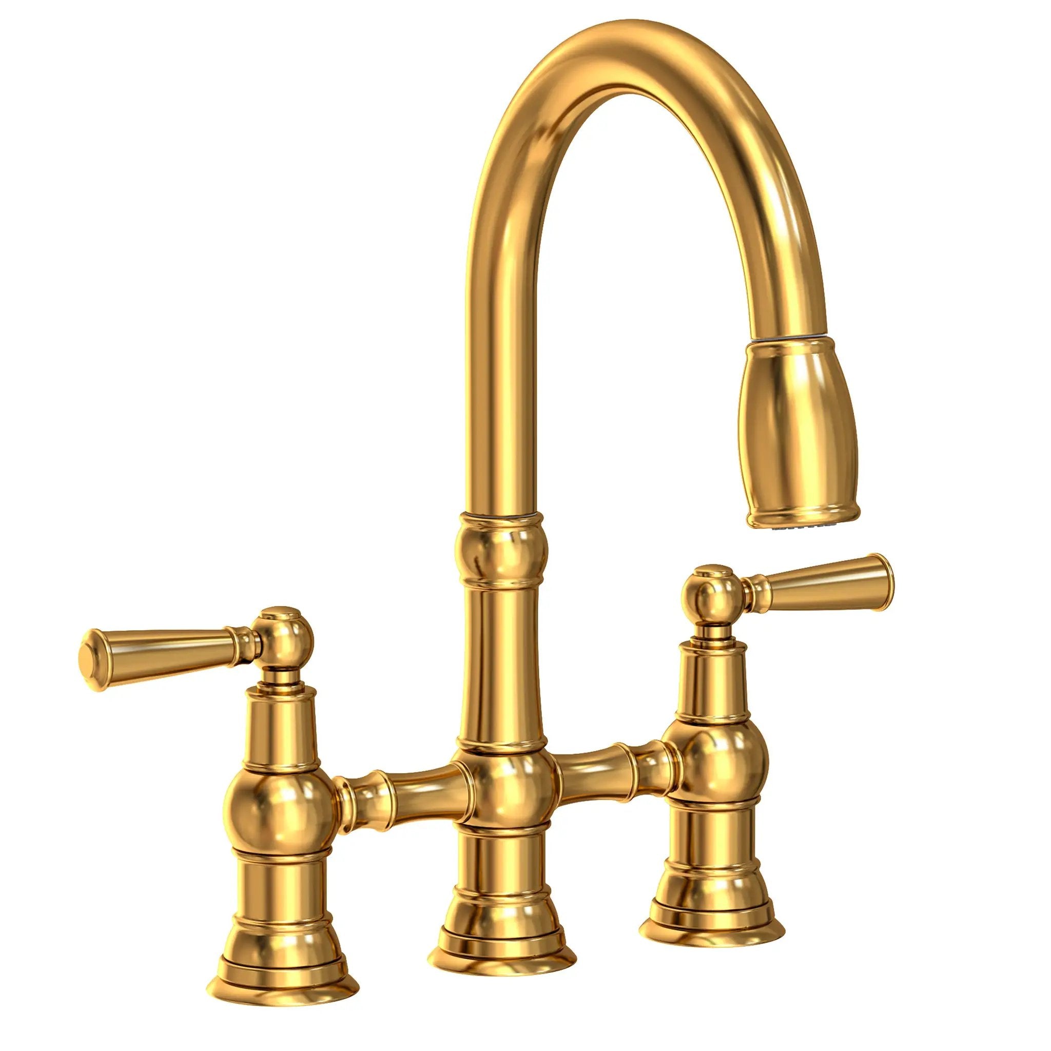 Newport Brass Jacobean Kitchen Bridge Pull-Down Faucet by Newport Brass