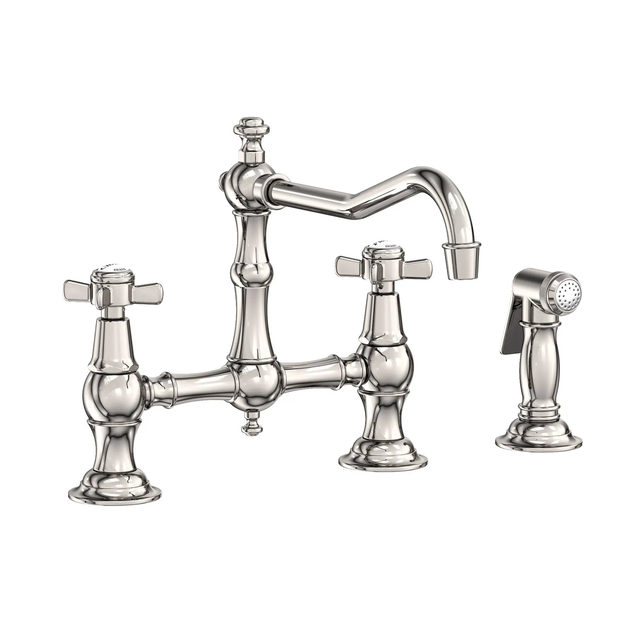 Newport Brass Fairfield Kitchen Bridge Faucet with Side Spray by Newport Brass