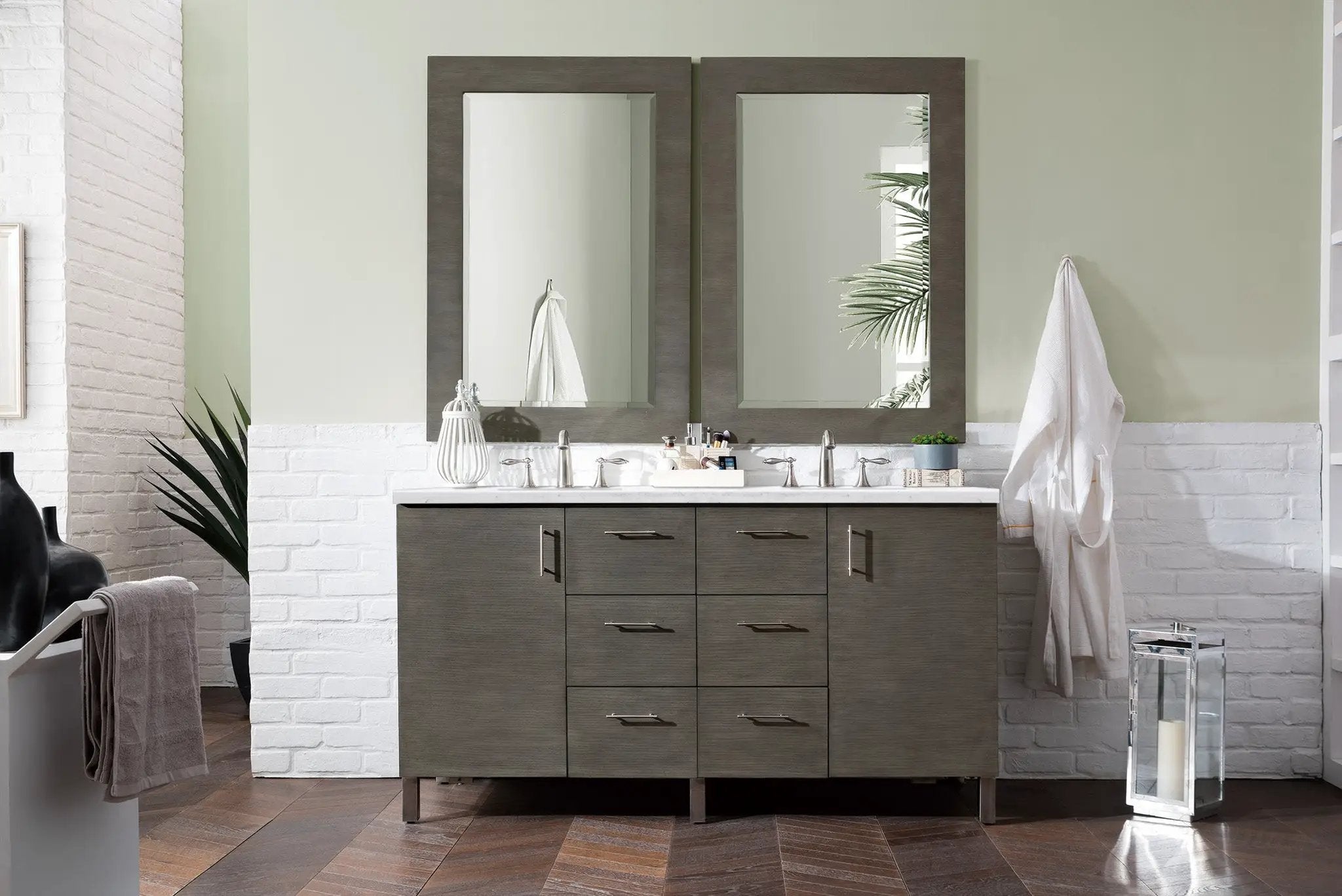 silver oak vanity