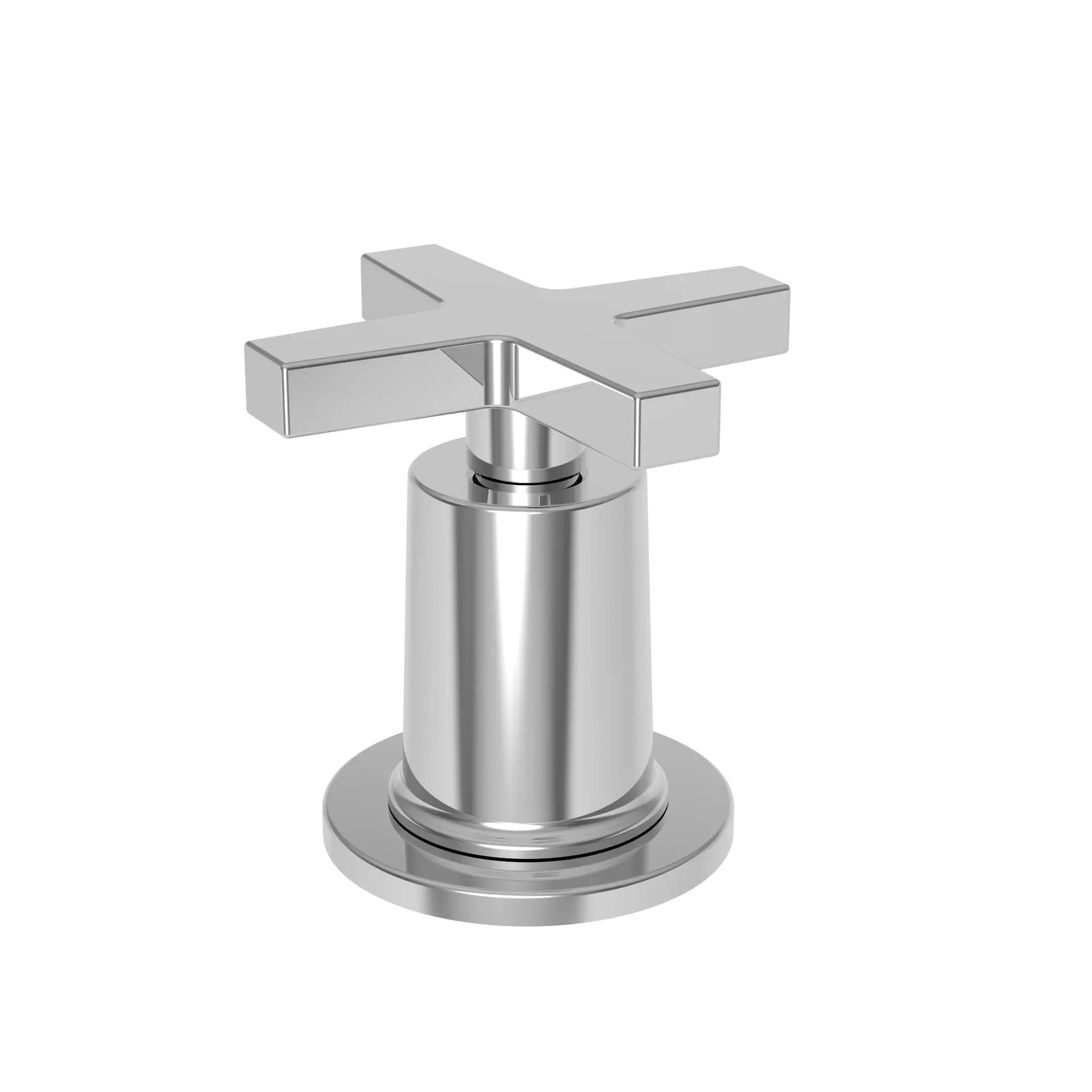 polished chrome control handle